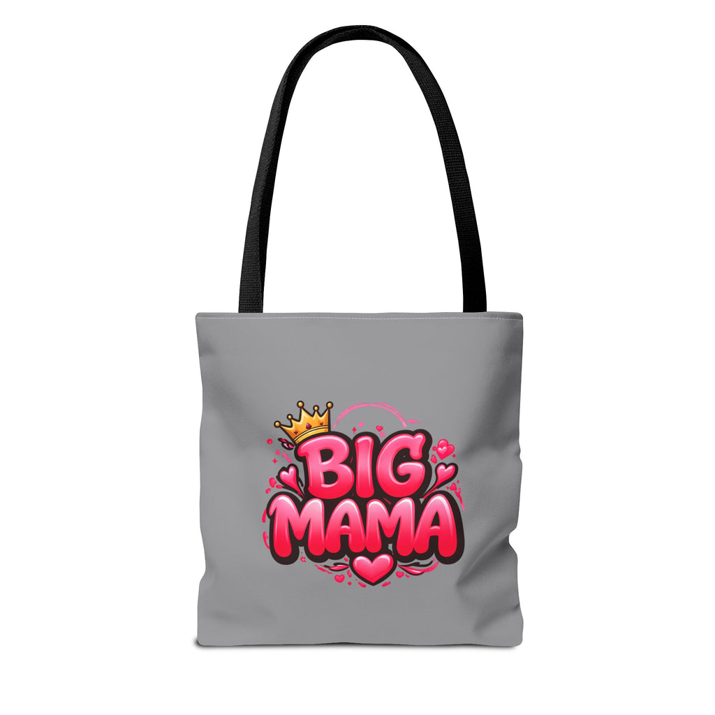 Big Mama Tote Bag — Cute Pink Crown Graphic Tote for Moms, Mother’s Day Gift