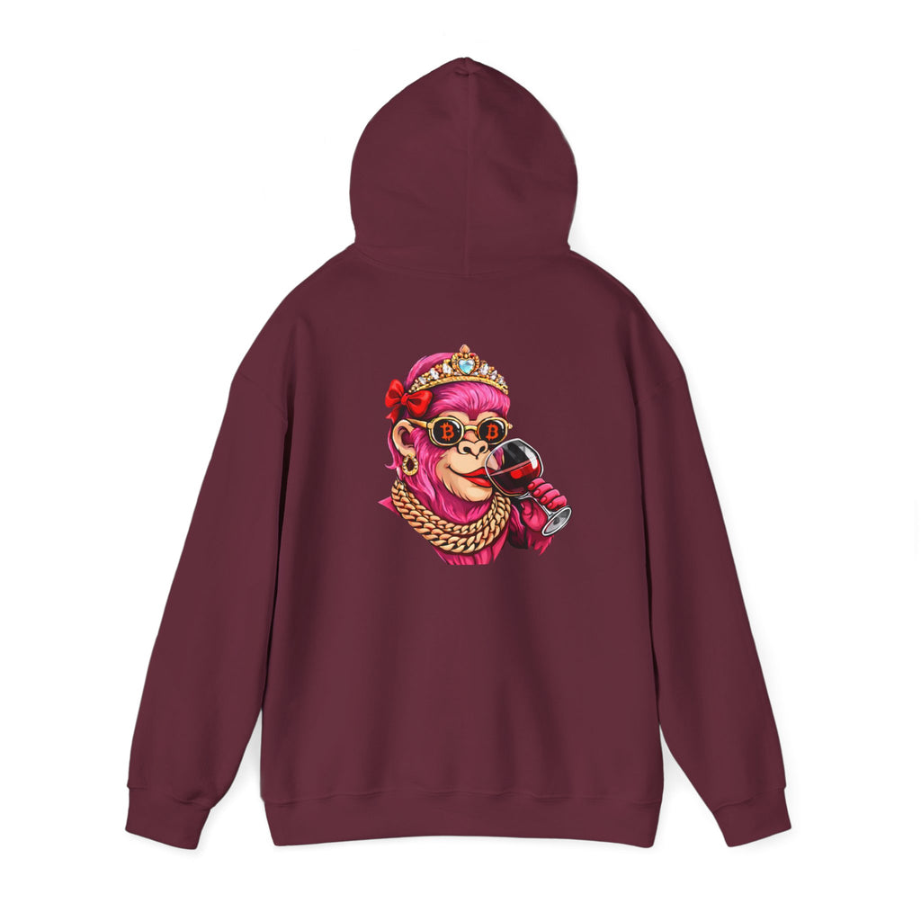 Hoodie — "She Doesn't Wear a Crown, She Wears It" Floral Empowerment Pullover