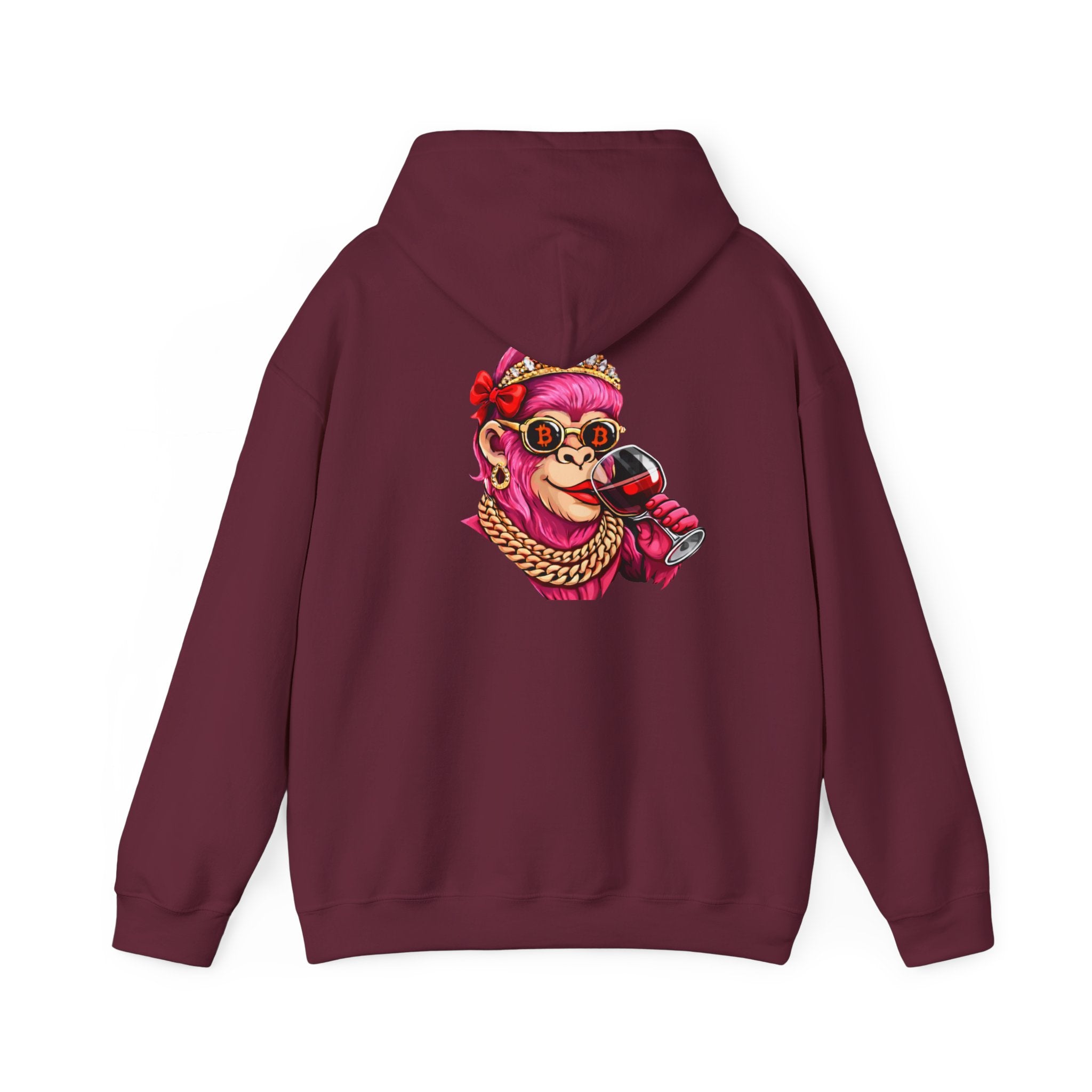Hoodie — "She Doesn't Wear a Crown, She Wears It" Floral Empowerment Pullover