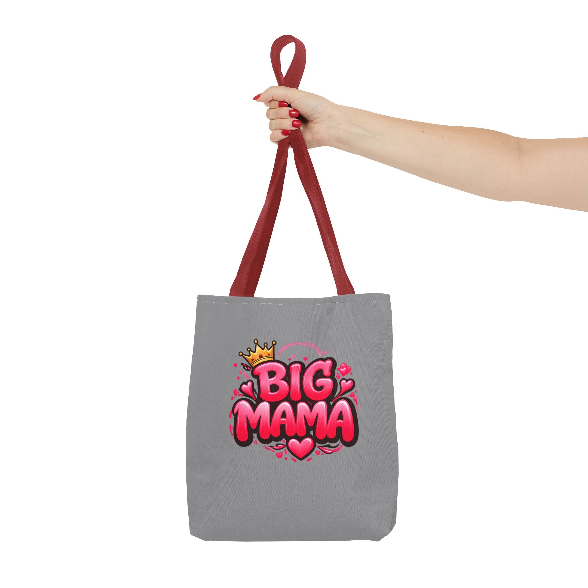 Big Mama Tote Bag — Cute Pink Crown Graphic Tote for Moms, Mother’s Day Gift