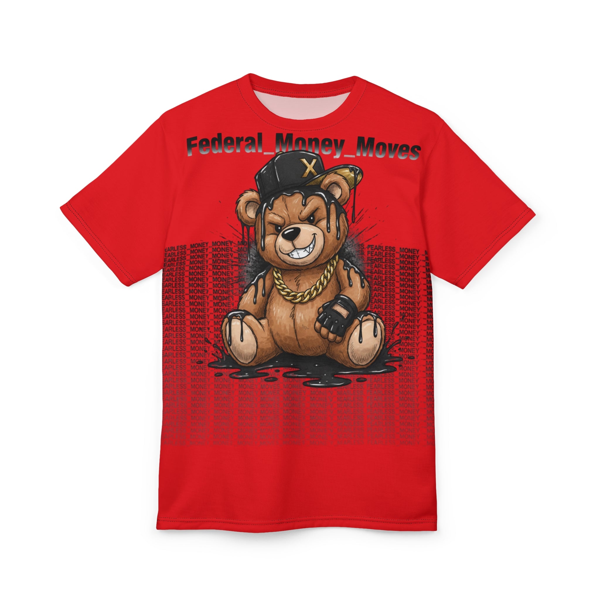 Bear Streetwear Tee — "Federal Money Moves" Graphic T‑Shirt