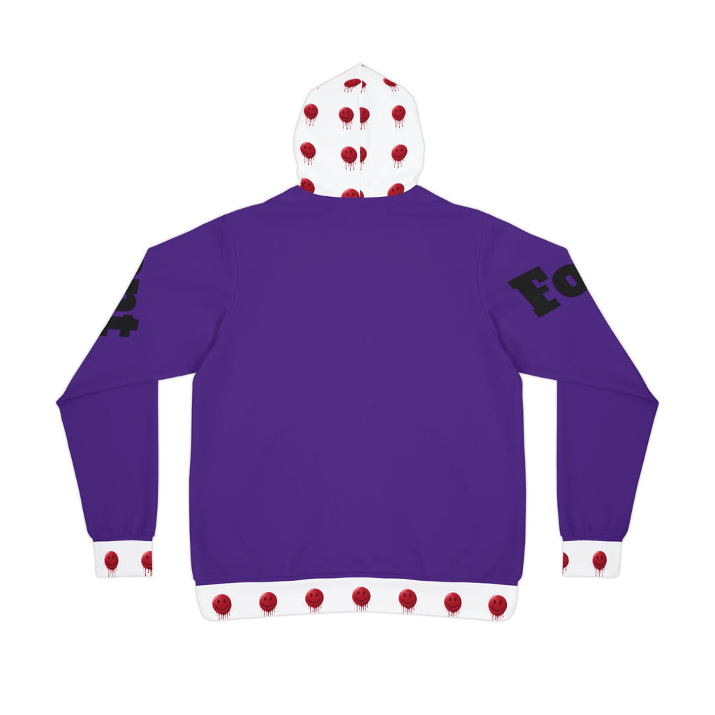 Purple-Polka Dot Echo 23 Athletic Hoodie
