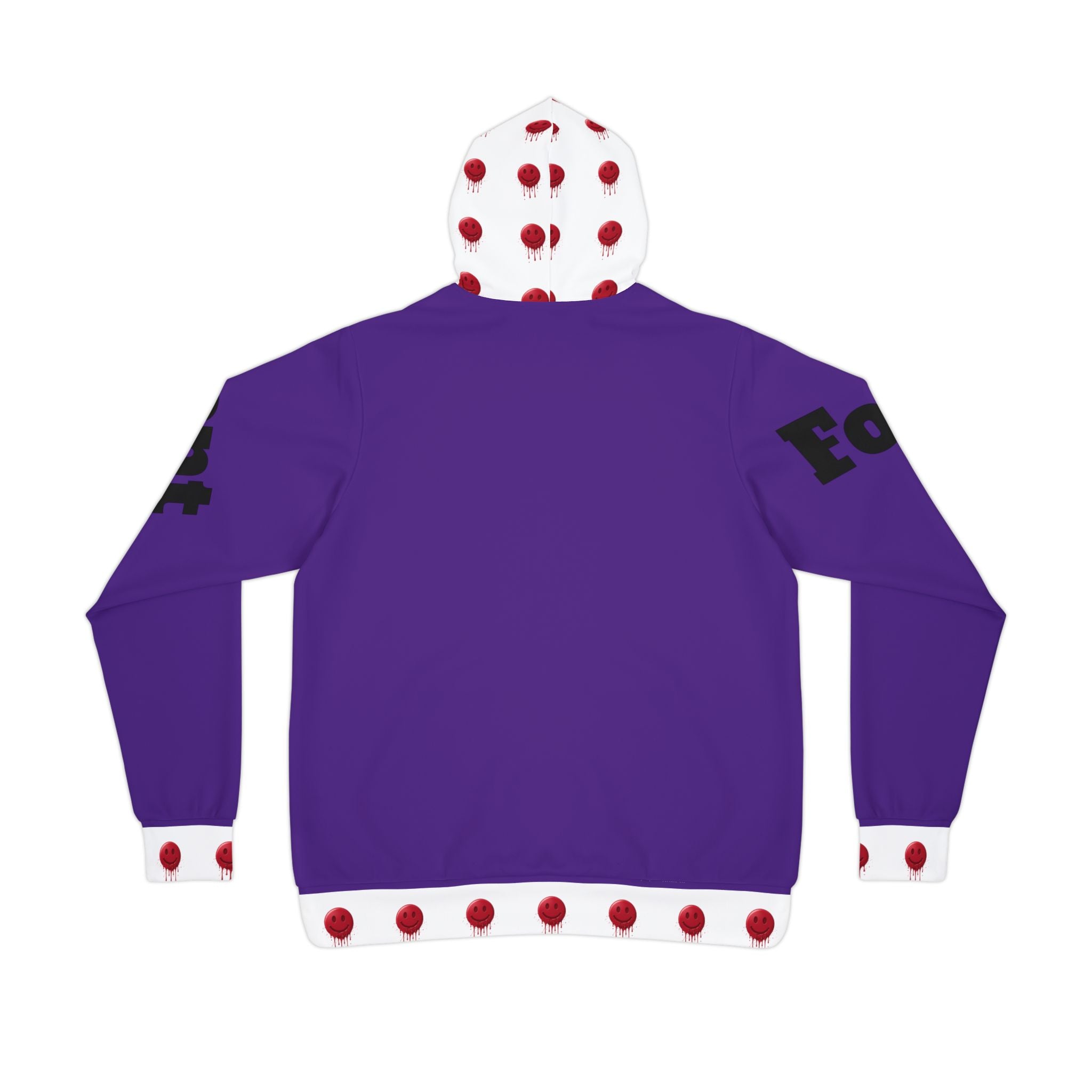 Purple-Polka Dot Echo 23 Athletic Hoodie
