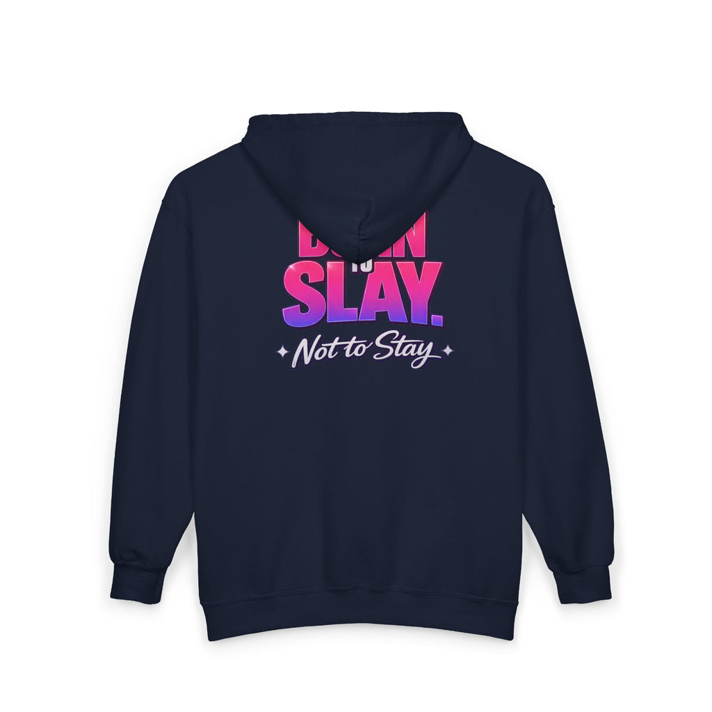 Born to Slay Full-Zip Hoodie – Route 23 Graphic Zip-Up