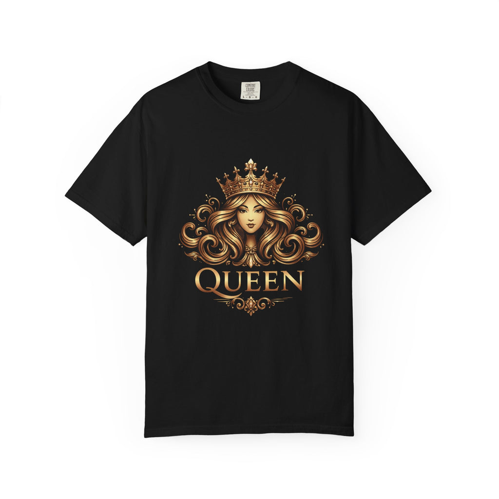 Queen Crown Graphic T-Shirt — Regal Women’s King/Queen Tee