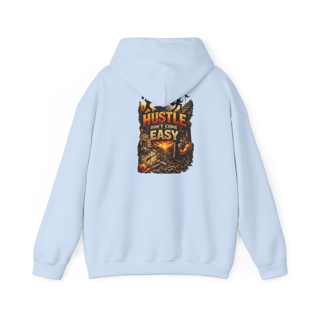 Grind Hoodie — “Hustle Isn’t Easy” Motivational Streetwear Hoodie