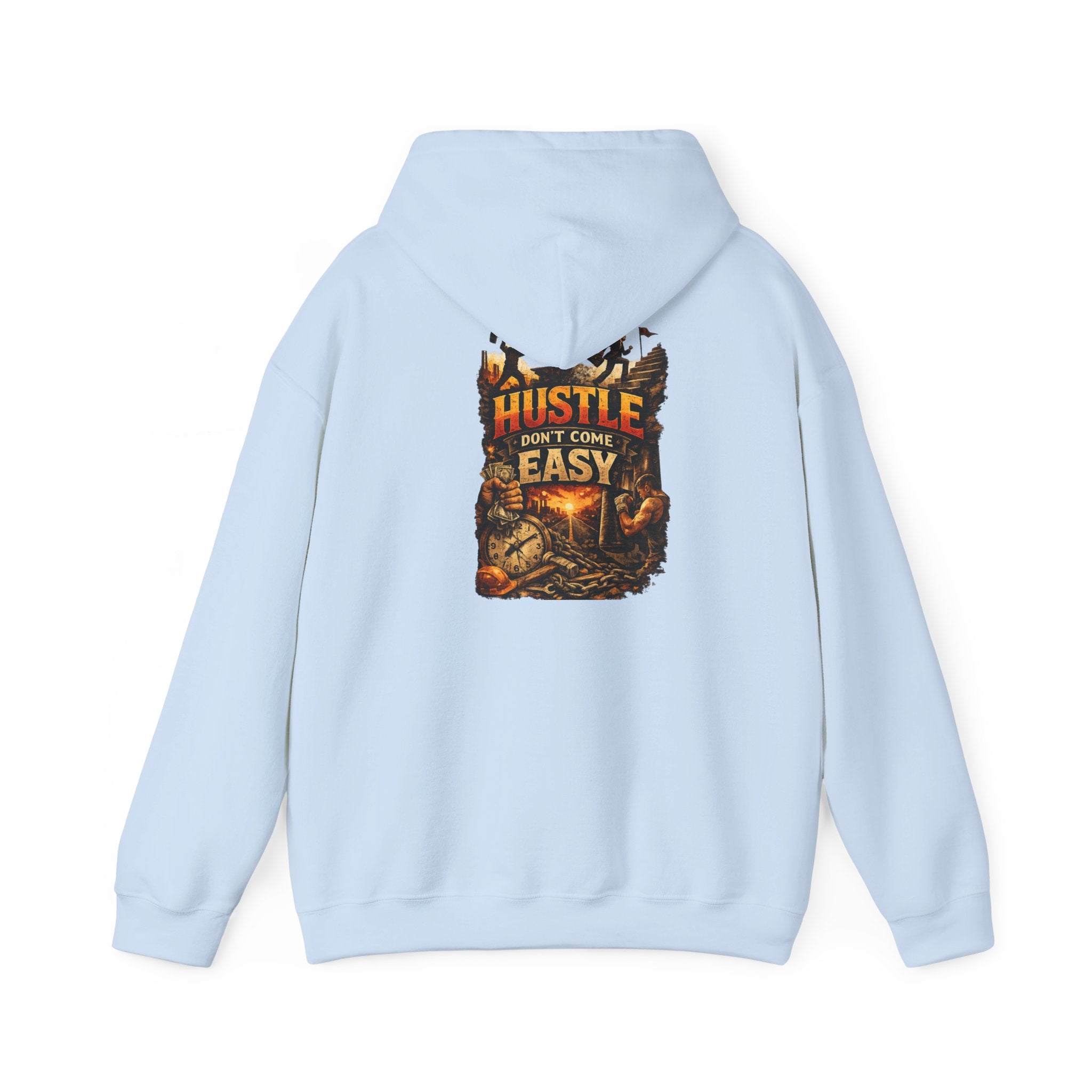 Grind Hoodie — “Hustle Isn’t Easy” Motivational Streetwear Hoodie