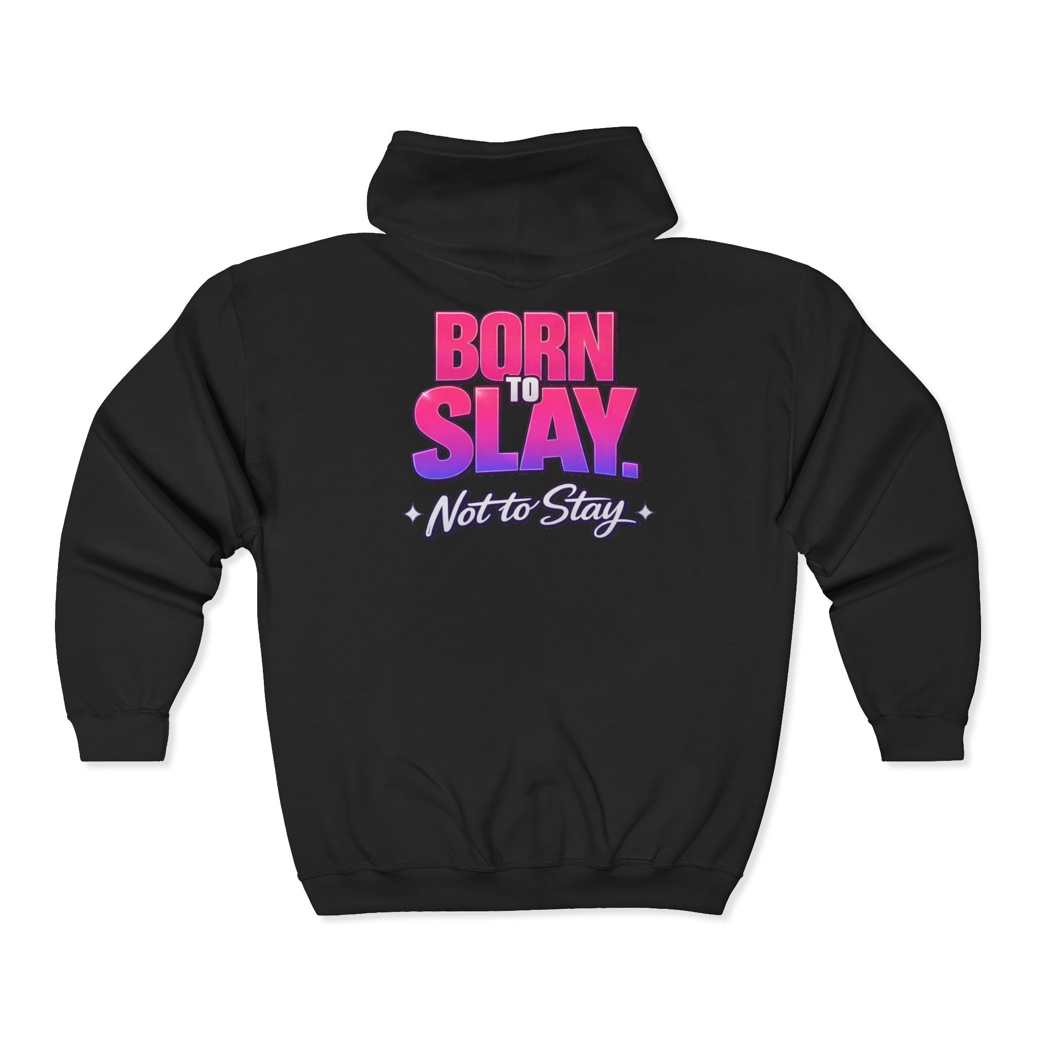 Born to Slay Full-Zip Hoodie – Route 23 Graphic Zip-Up