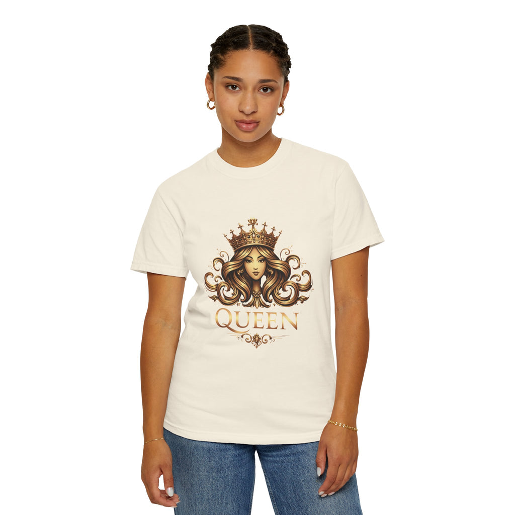 Queen Crown Graphic T-Shirt — Regal Women’s King/Queen Tee