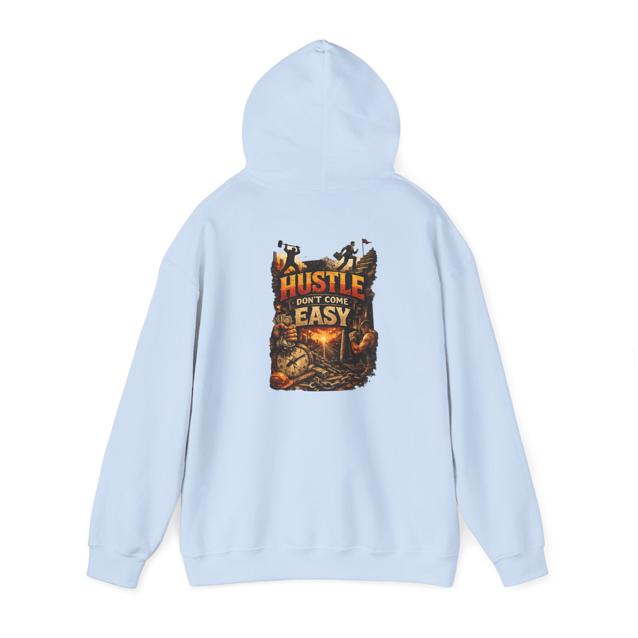 Grind Hoodie — “Hustle Isn’t Easy” Motivational Streetwear Hoodie