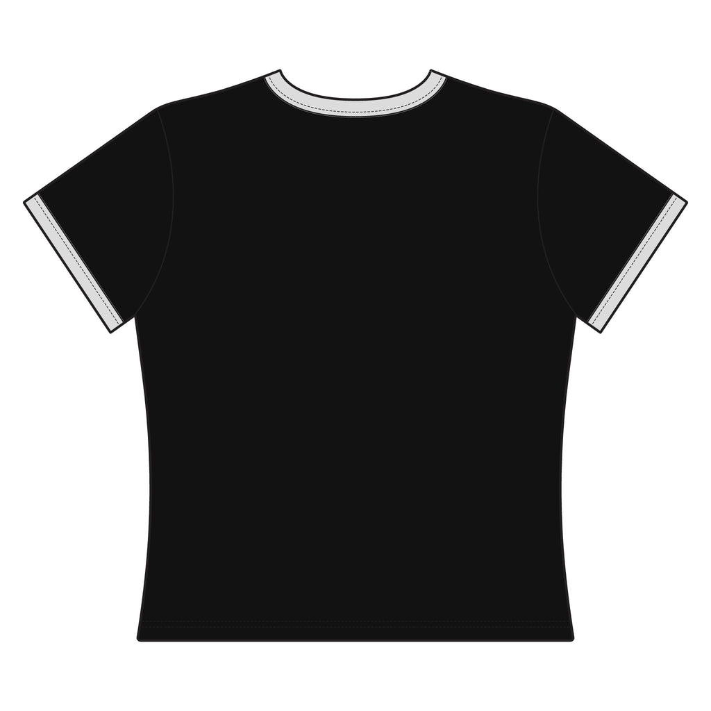 Ringer Tee — "Never Let Your Crown Tilt" Inspirational Black Woman Graphic