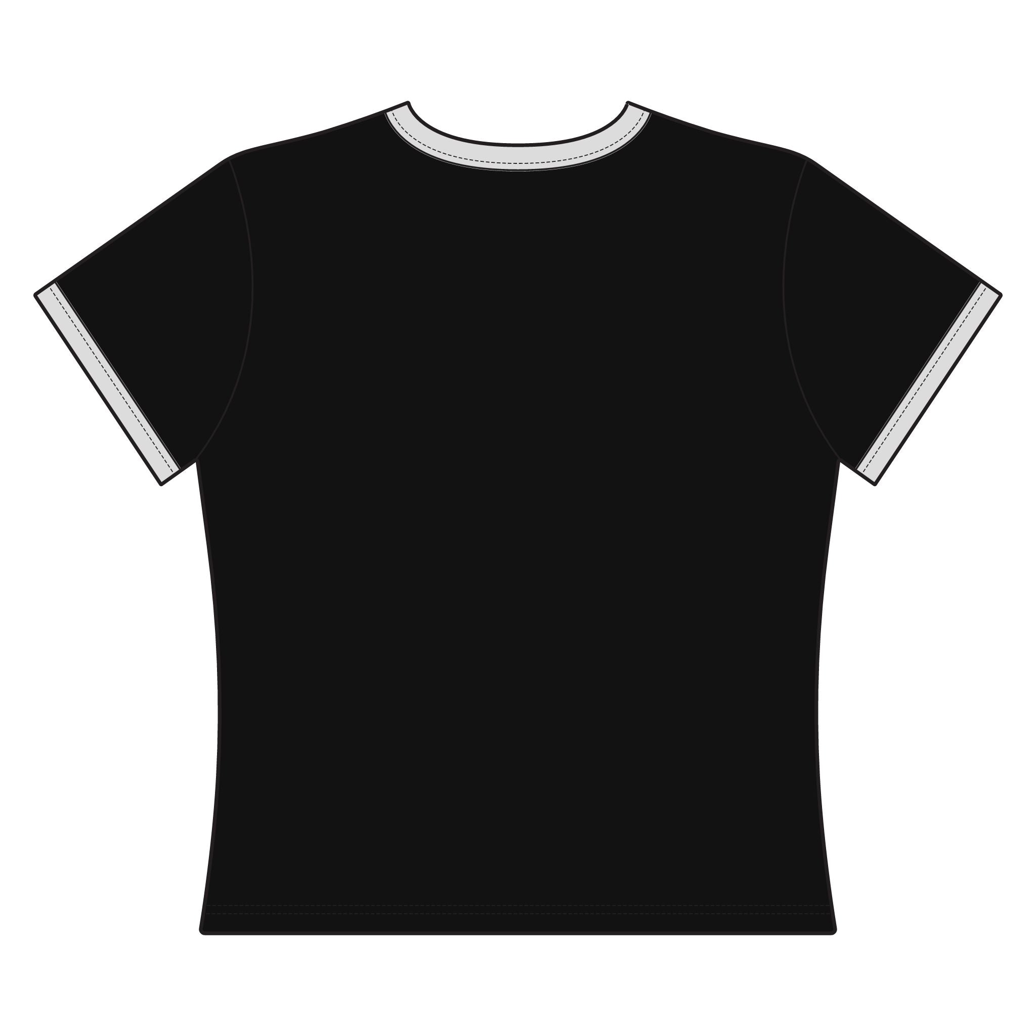 Ringer Tee — "Never Let Your Crown Tilt" Inspirational Black Woman Graphic