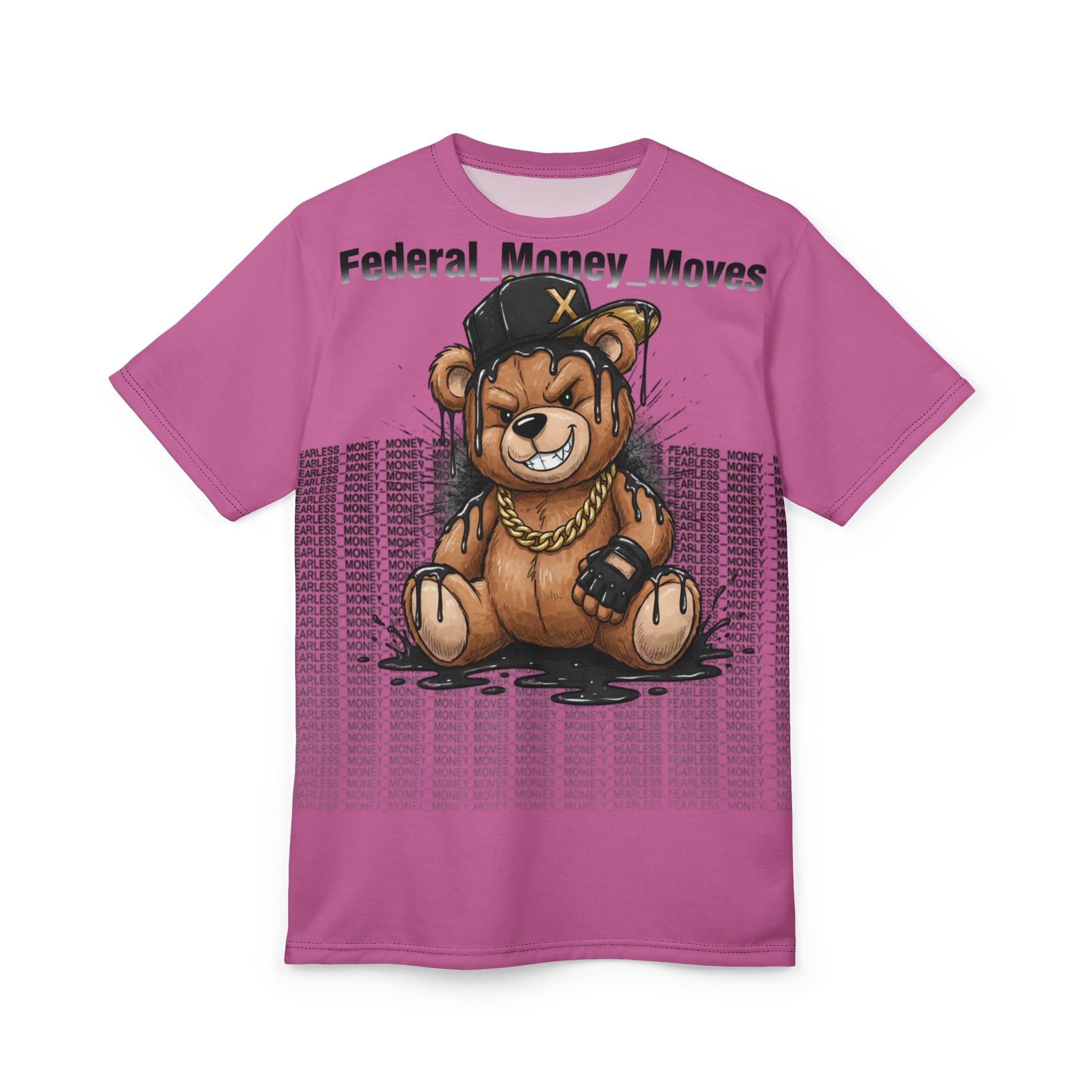Bear Streetwear Tee — "Federal Money Moves" Graphic T‑Shirt