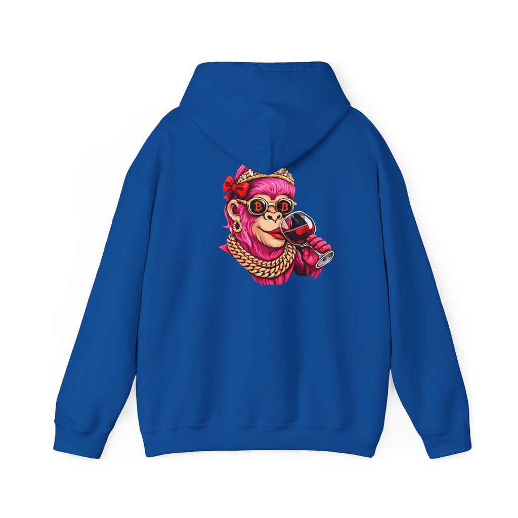Hoodie — "She Doesn't Wear a Crown, She Wears It" Floral Empowerment Pullover