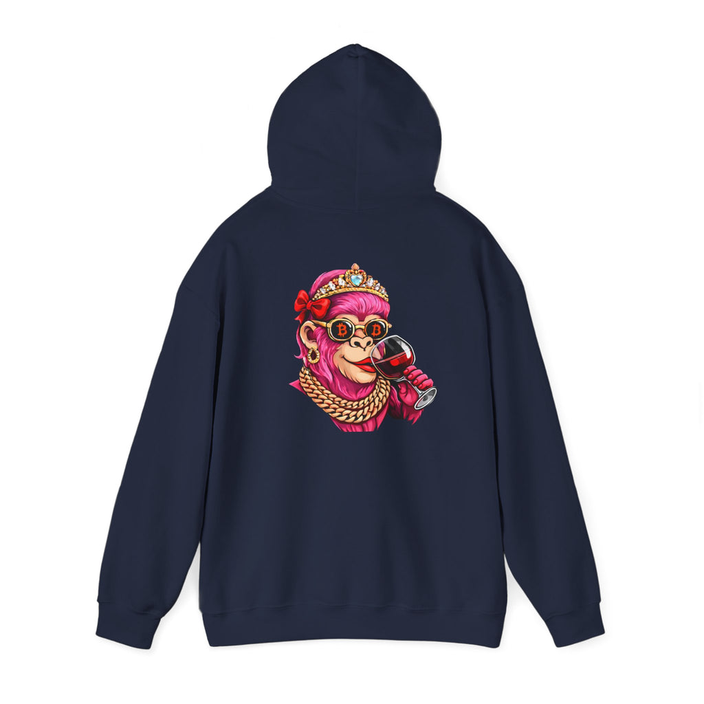 Hoodie — "She Doesn't Wear a Crown, She Wears It" Floral Empowerment Pullover