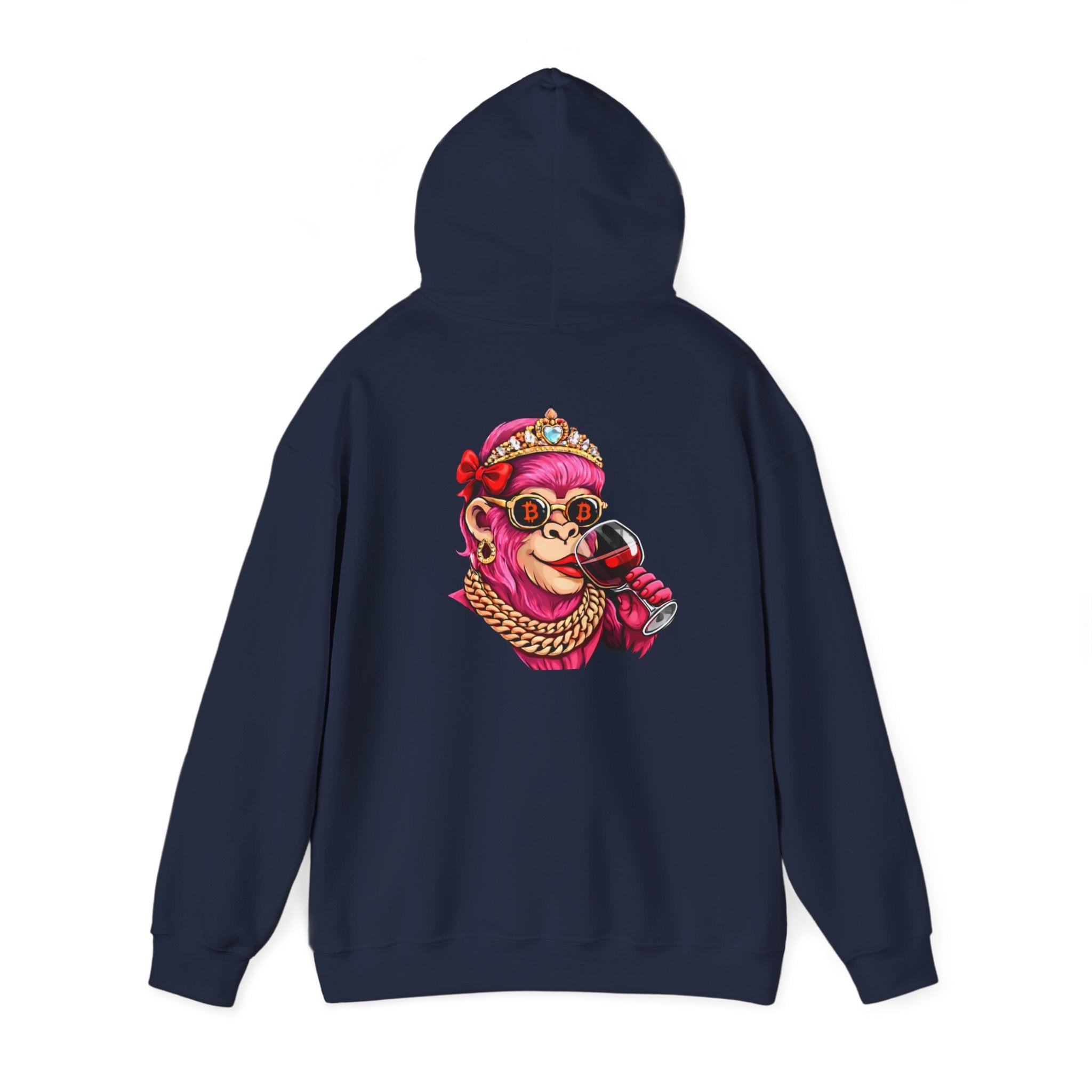 Hoodie — "She Doesn't Wear a Crown, She Wears It" Floral Empowerment Pullover