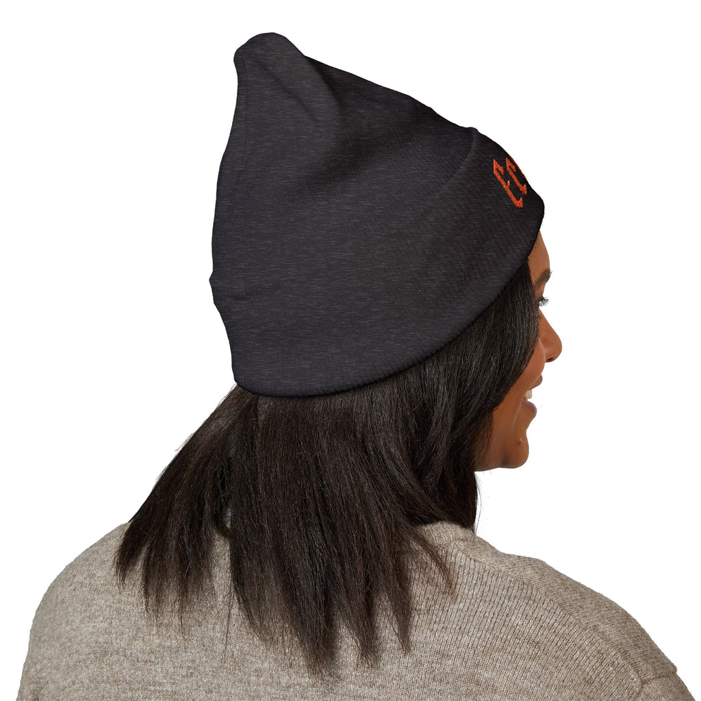 Embroidered 'Echo23' Classic Cuffed Beanie — Cozy Streetwear Knit Hat