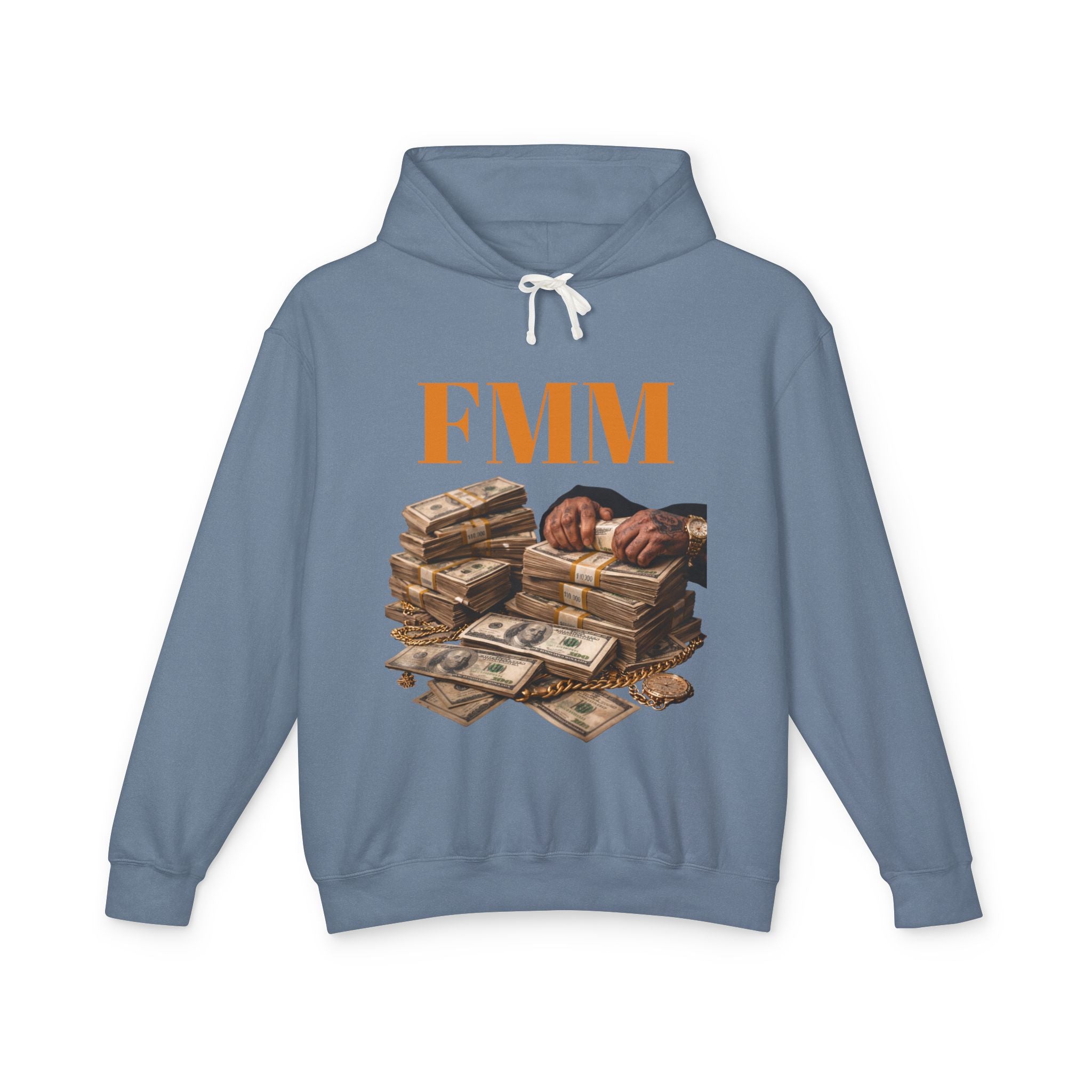 FMM Cash Pile Hoodie — Fearless Money Moves Graphic Hooded Sweatshirt