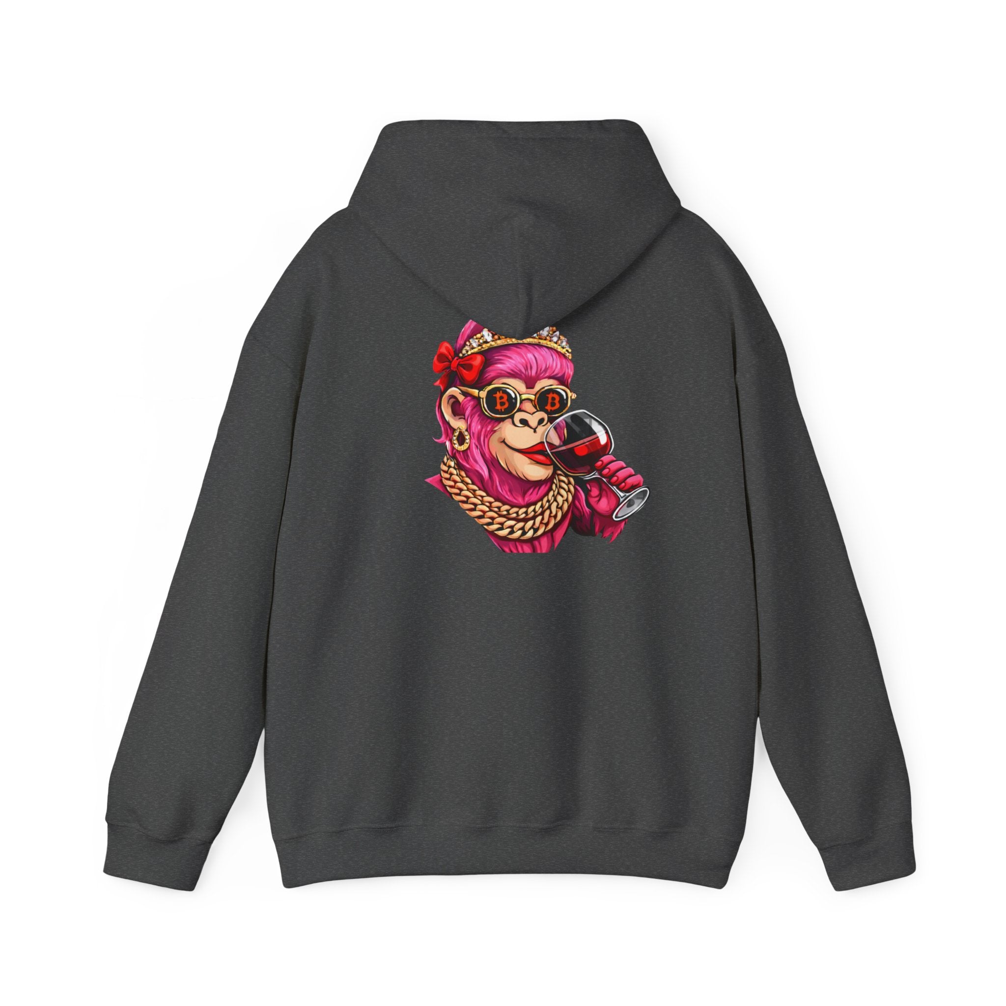 Hoodie — "She Doesn't Wear a Crown, She Wears It" Floral Empowerment Pullover