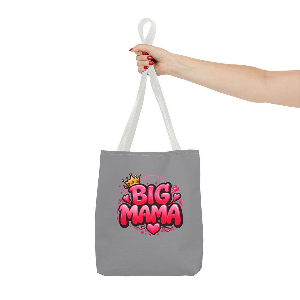 Big Mama Tote Bag — Cute Pink Crown Graphic Tote for Moms, Mother’s Day Gift