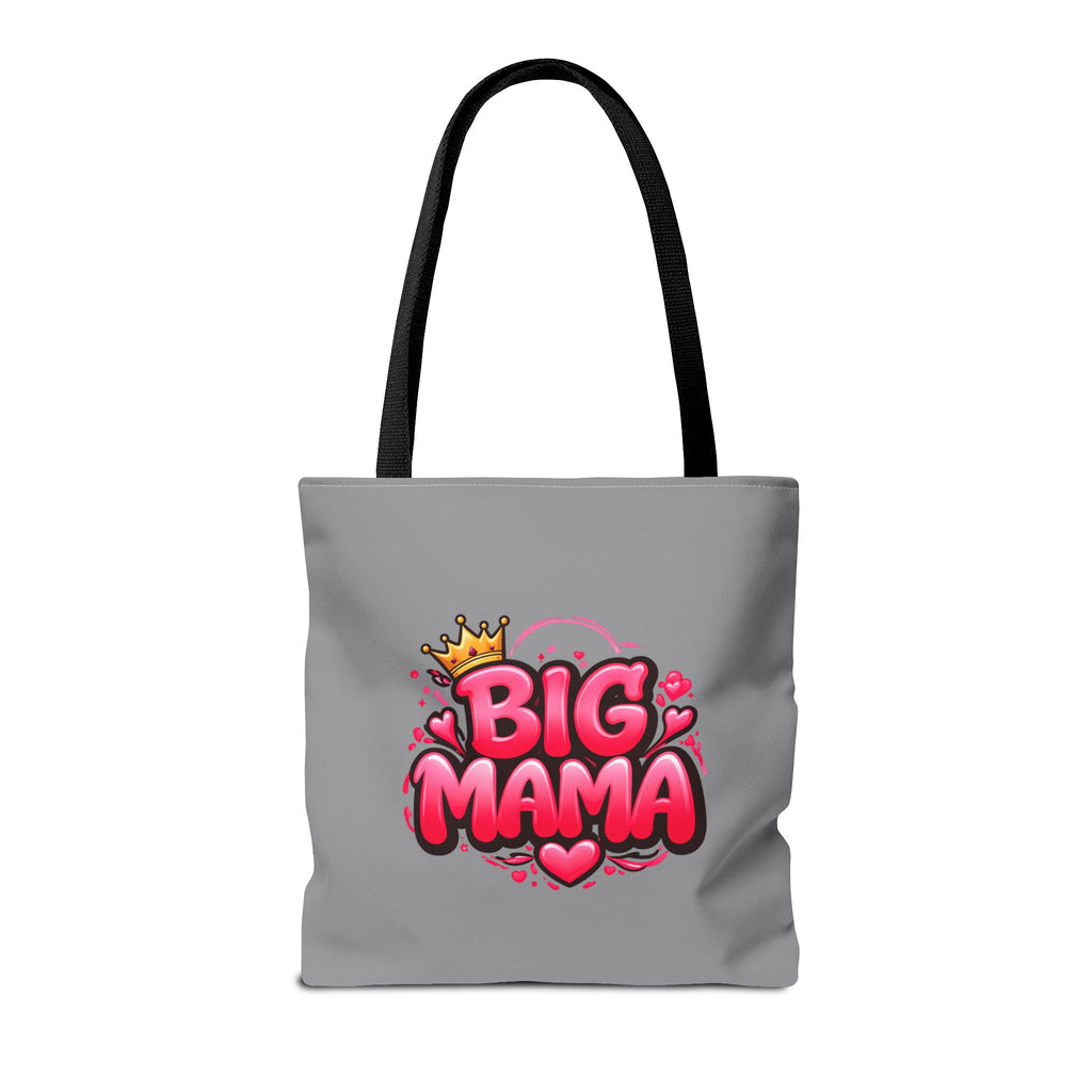 Big Mama Tote Bag — Cute Pink Crown Graphic Tote for Moms, Mother’s Day Gift