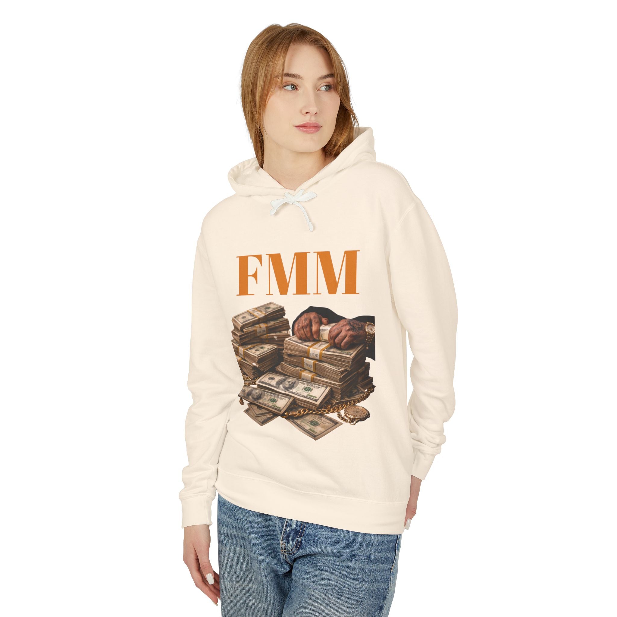 FMM Cash Pile Hoodie — Fearless Money Moves Graphic Hooded Sweatshirt