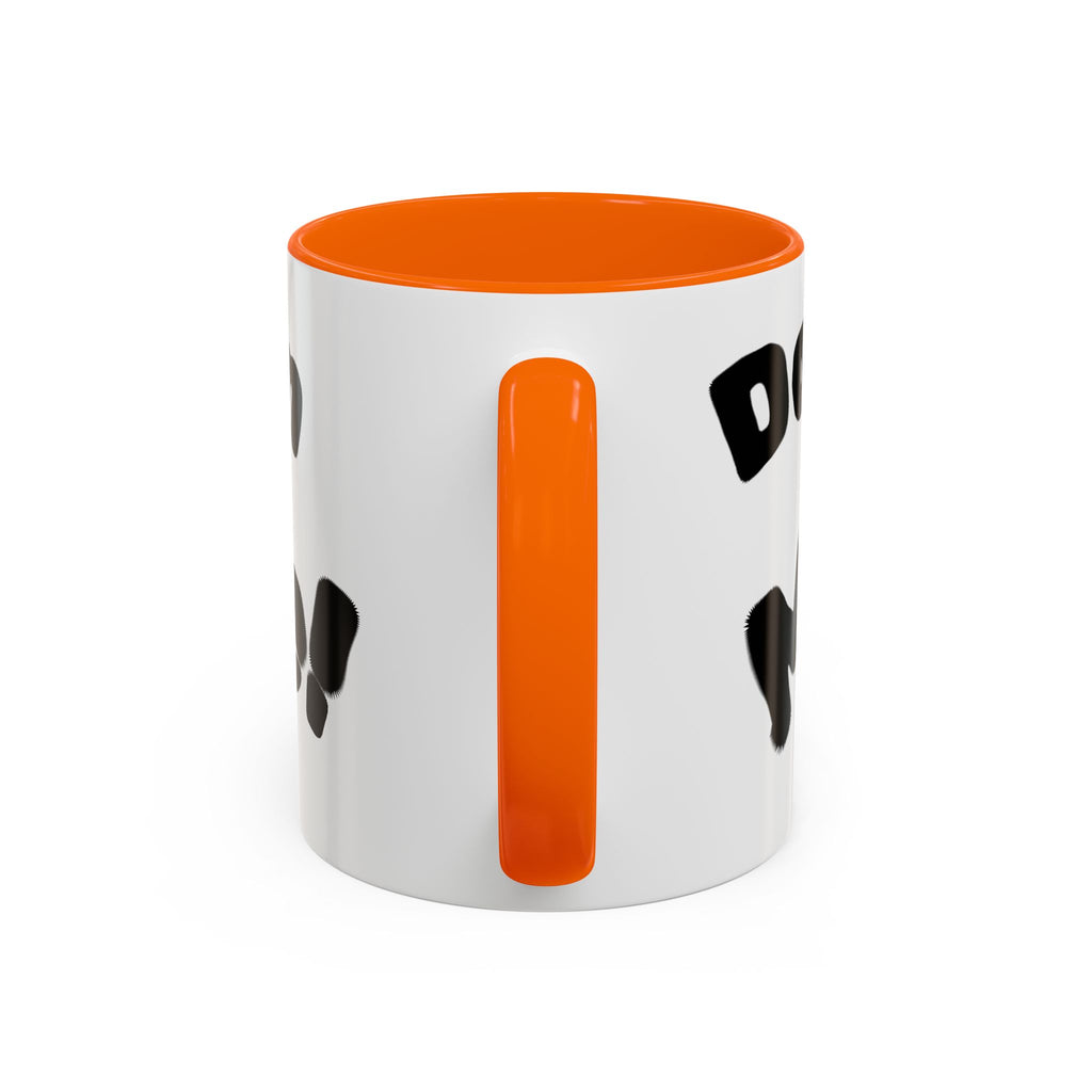 Accent Coffee Mug — "Don’t Mean Mug Me!" Black-Accent Funny Coffee Cup