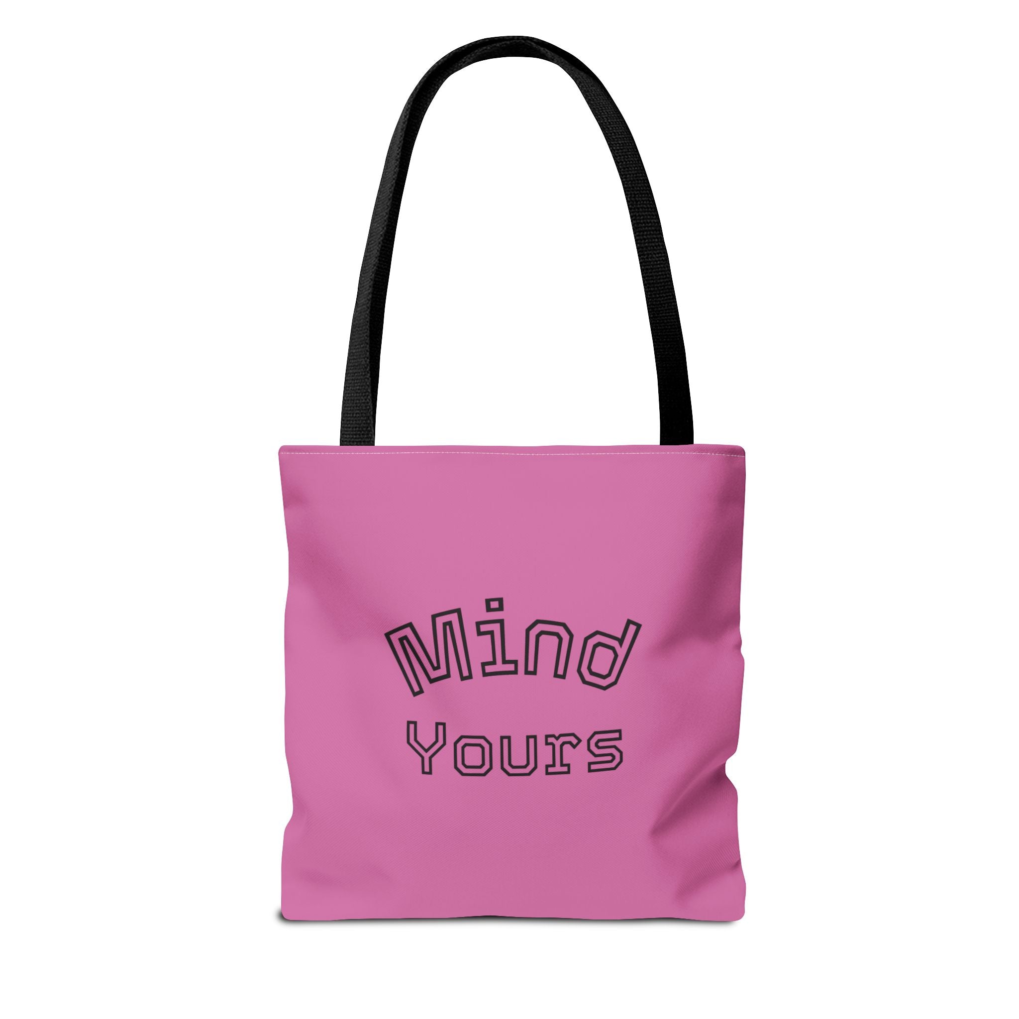Queen Crown Pink Tote Bag — "Mind Yours" Graphic All-Over Print