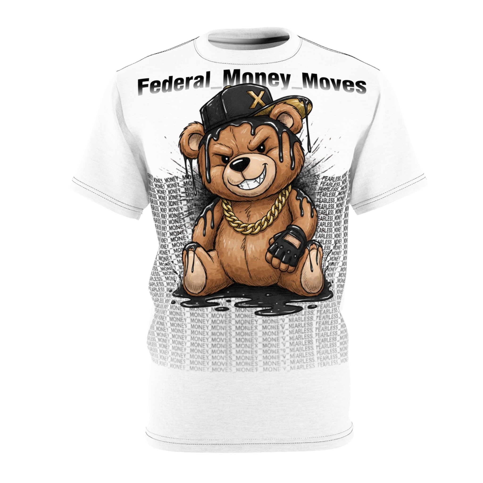 Bear Streetwear Tee — "Federal Money Moves" Graphic T‑Shirt