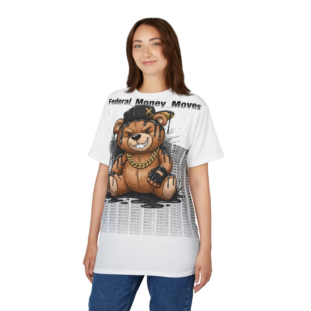 Bear Streetwear Tee — "Federal Money Moves" Graphic T‑Shirt