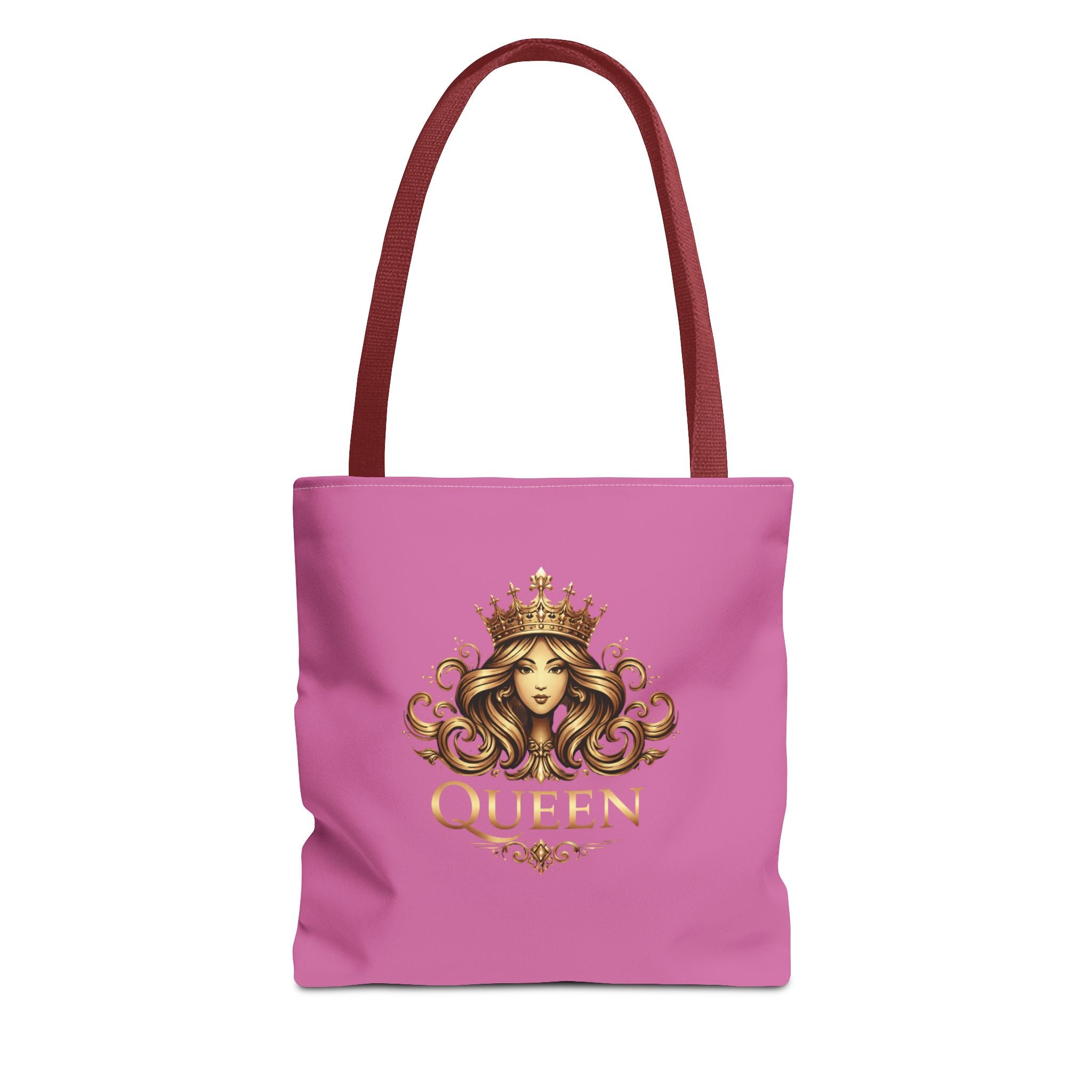 Queen Crown Pink Tote Bag — "Mind Yours" Graphic All-Over Print