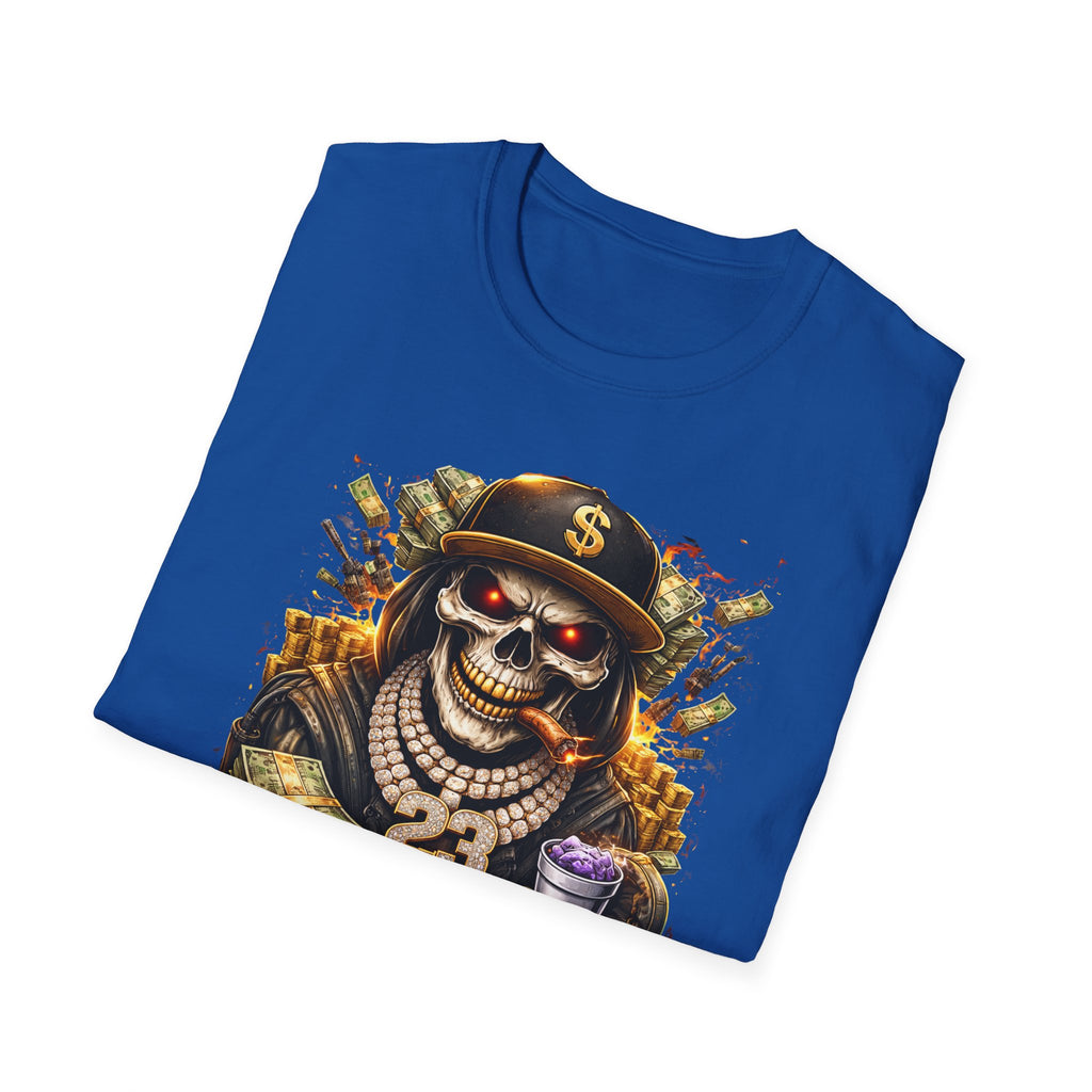 Skull Money Tee — "Respectfully" Streetwear Graphic T-Shirt