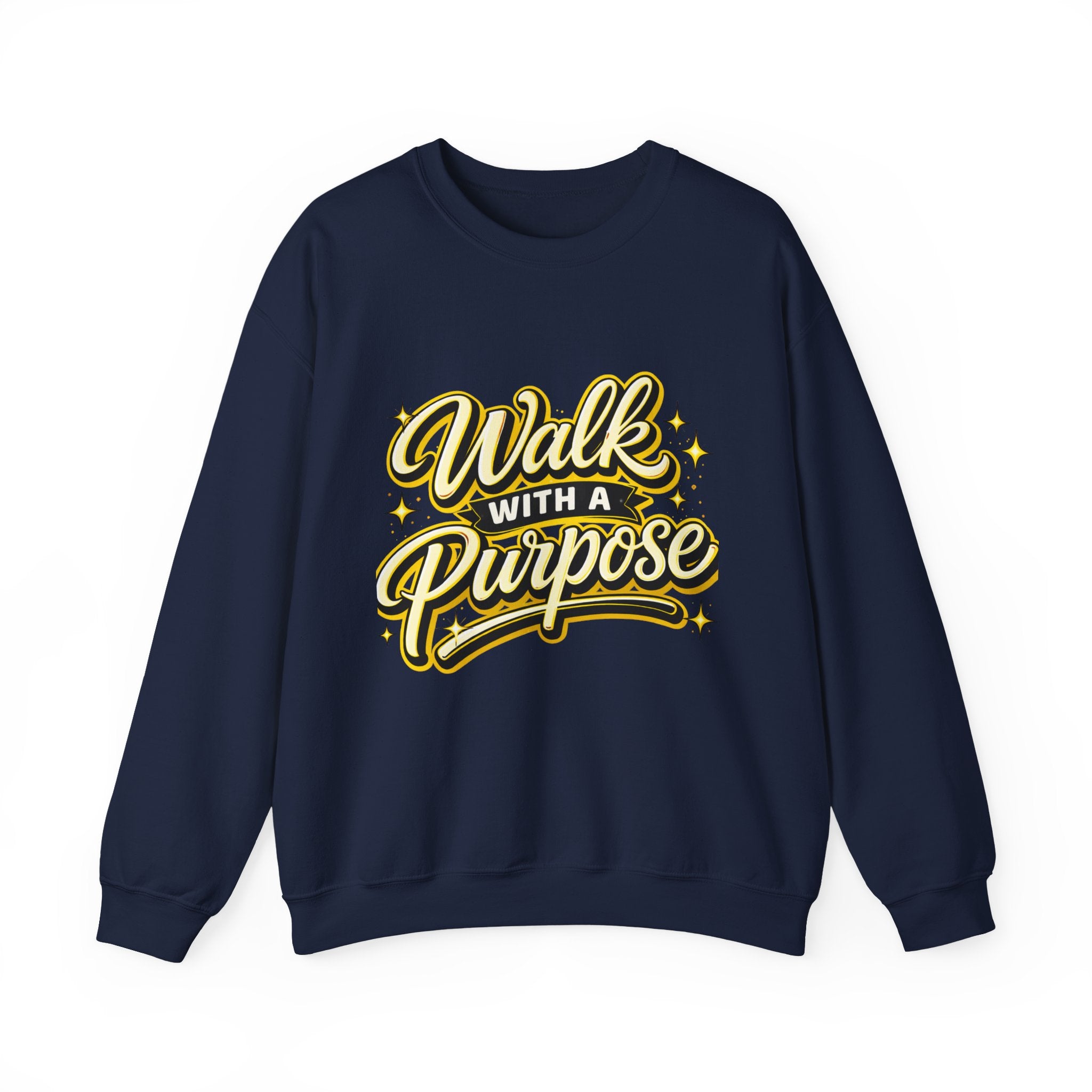 Walk With a Purpose Crewneck Sweatshirt — Inspirational Graphic Pullover