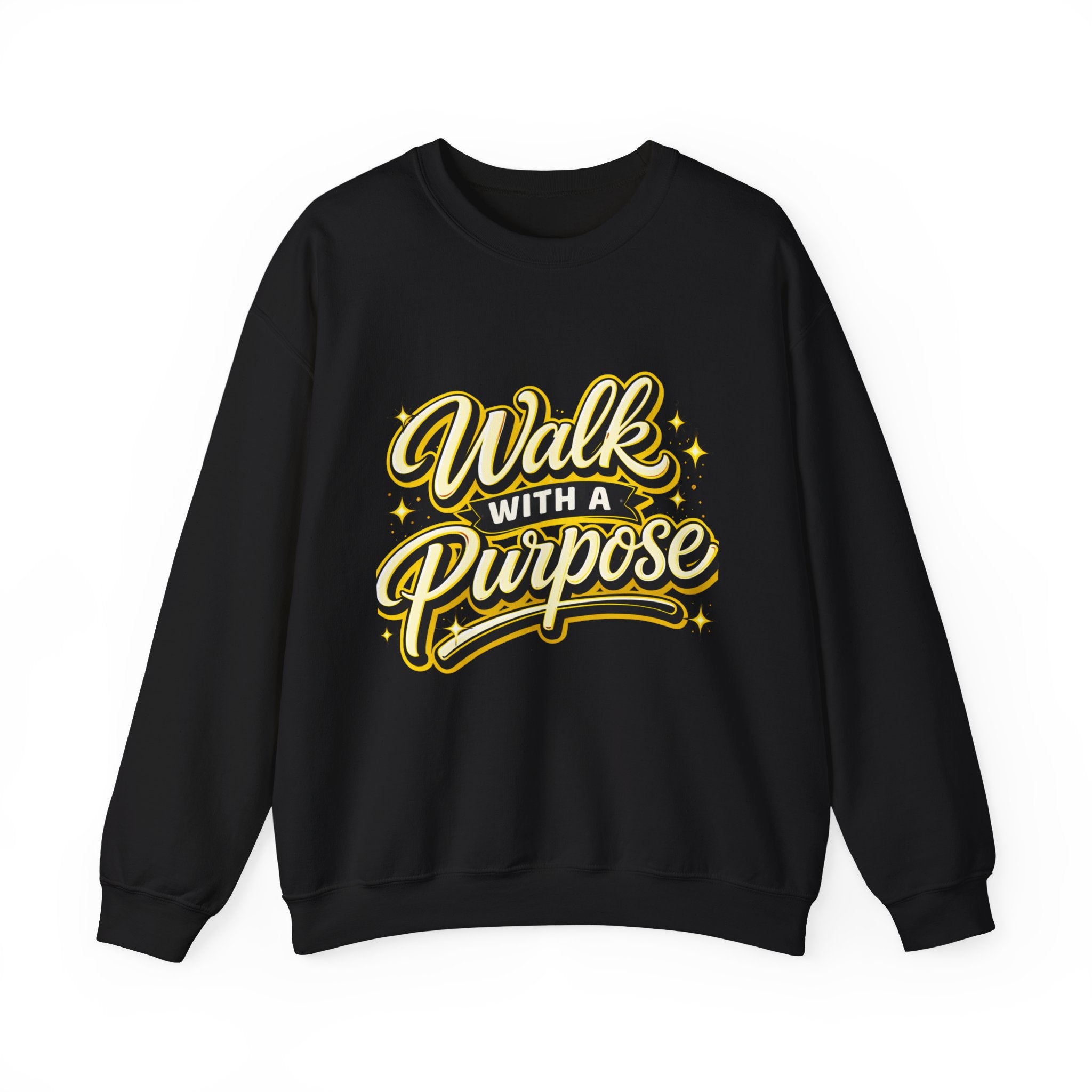 Walk With a Purpose Crewneck Sweatshirt — Inspirational Graphic Pullover