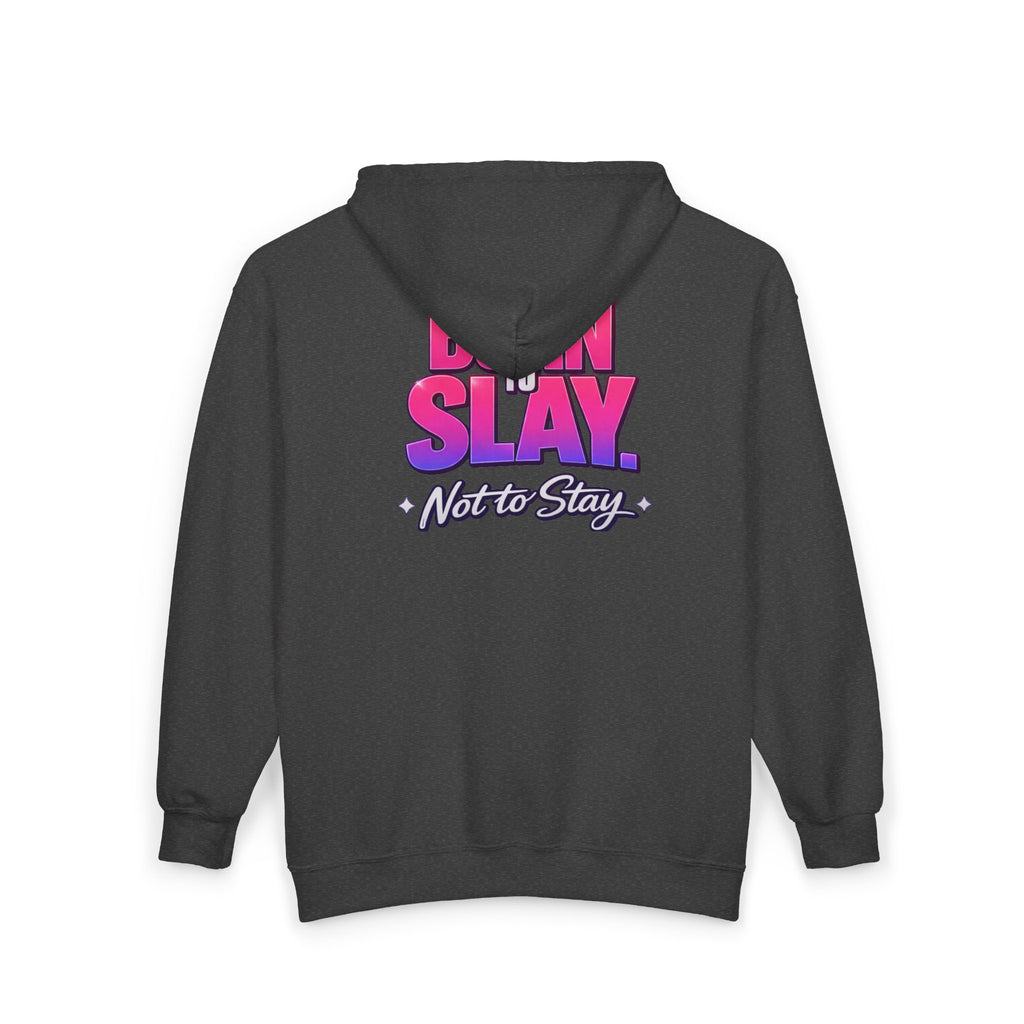 Born to Slay Full-Zip Hoodie – Route 23 Graphic Zip-Up