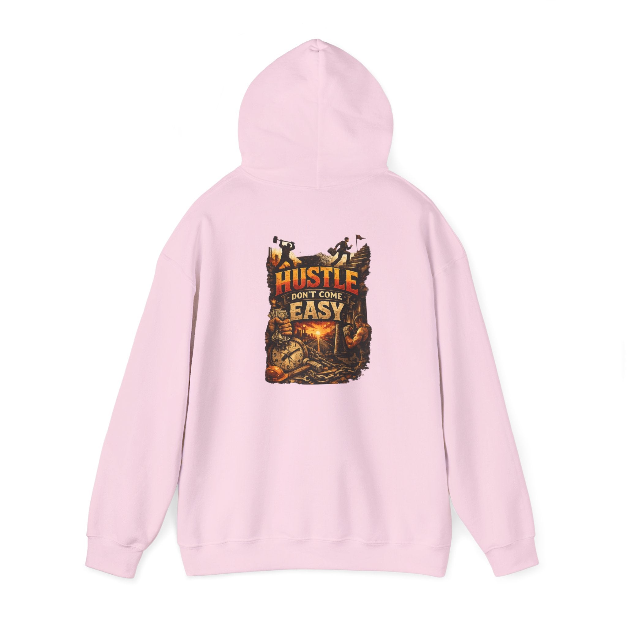 Grind Hoodie — “Hustle Isn’t Easy” Motivational Streetwear Hoodie