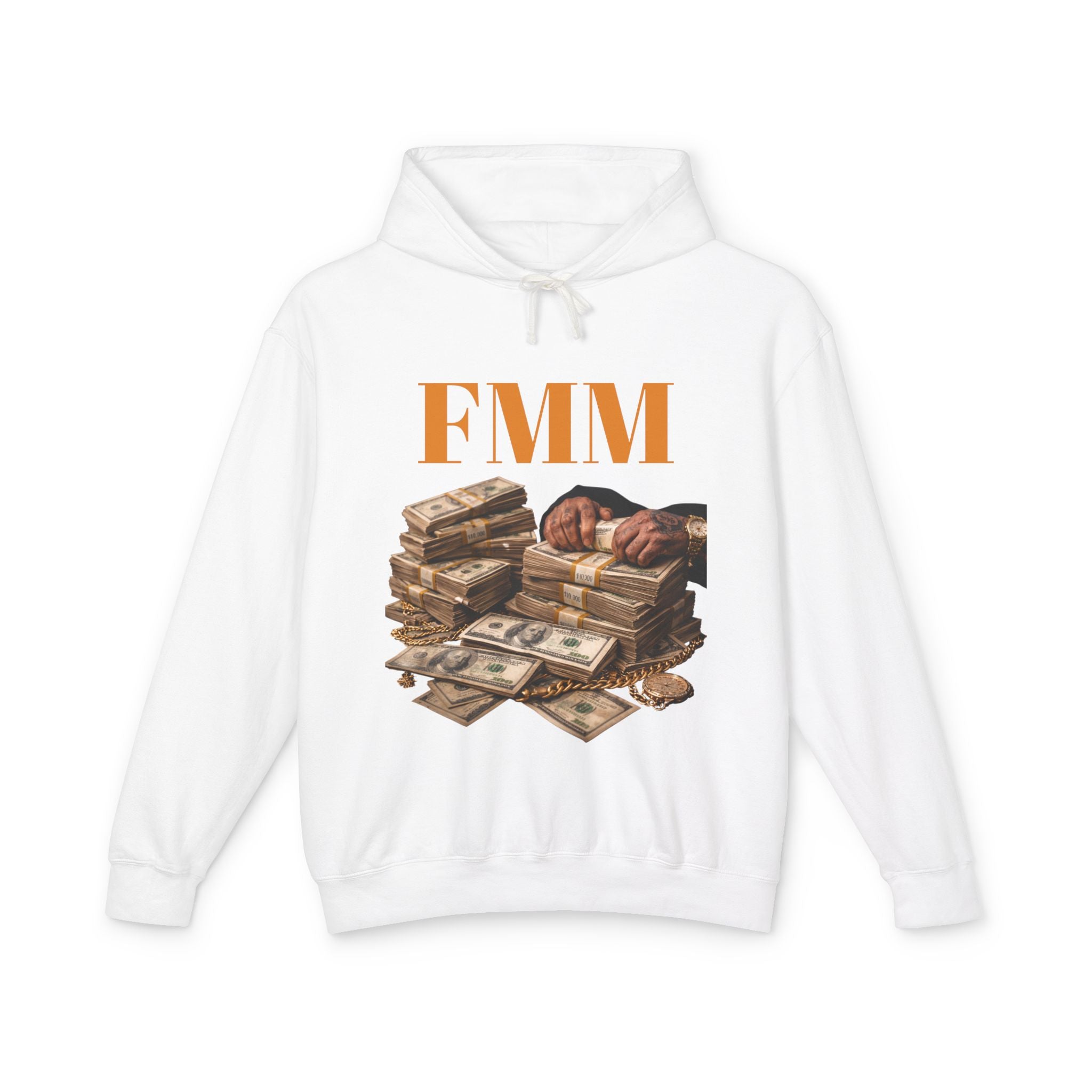 FMM Cash Pile Hoodie — Fearless Money Moves Graphic Hooded Sweatshirt