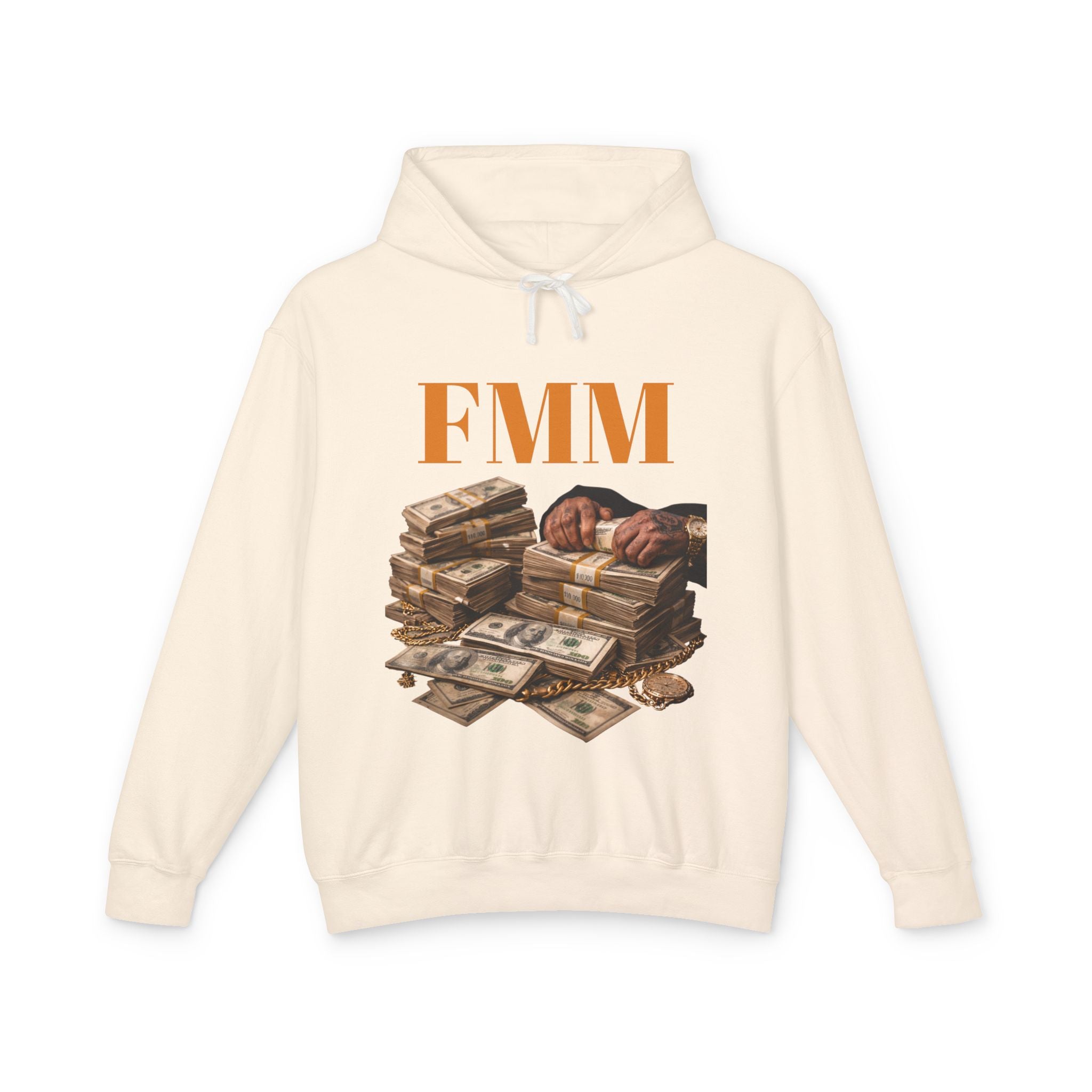 FMM Cash Pile Hoodie — Fearless Money Moves Graphic Hooded Sweatshirt