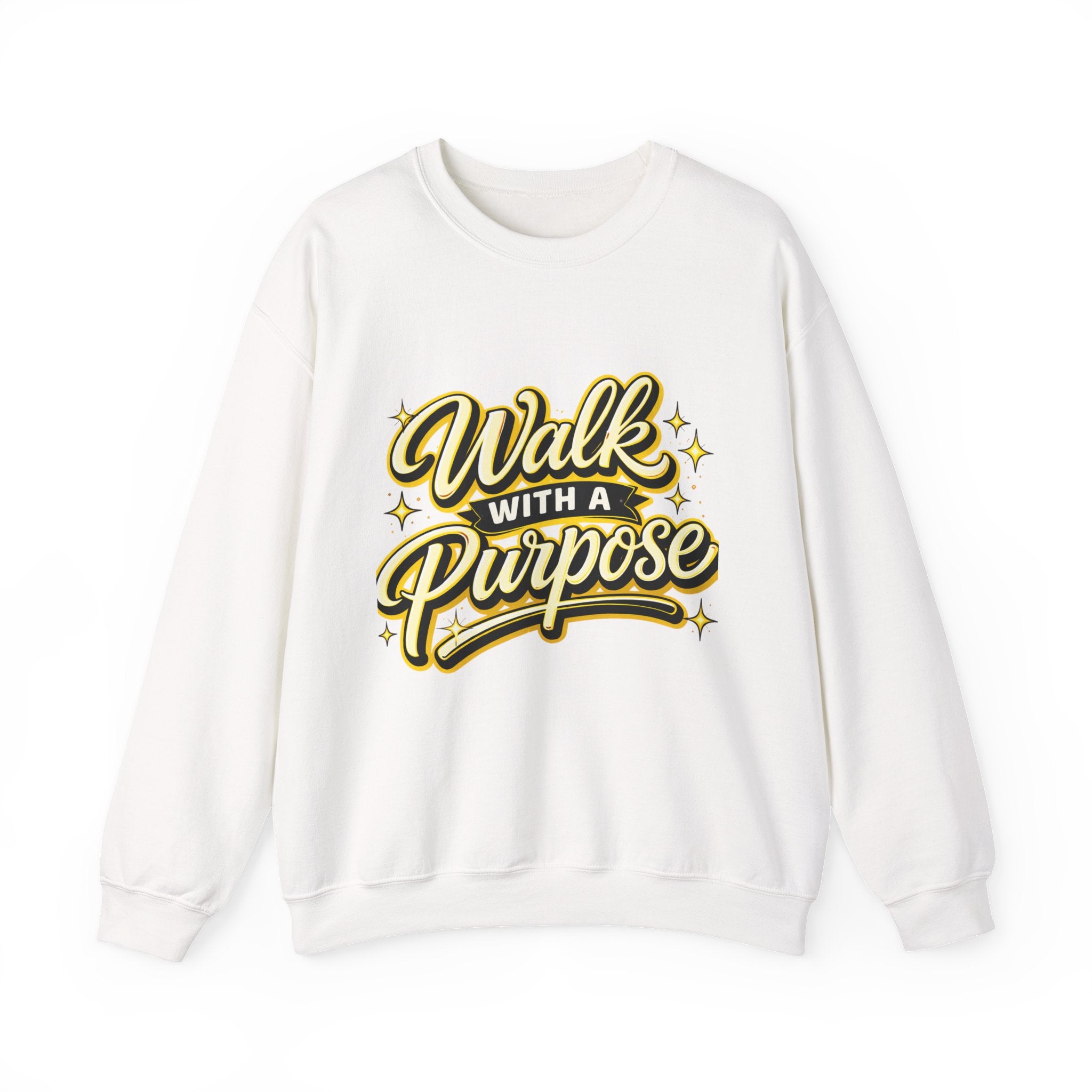 Walk With a Purpose Crewneck Sweatshirt — Inspirational Graphic Pullover