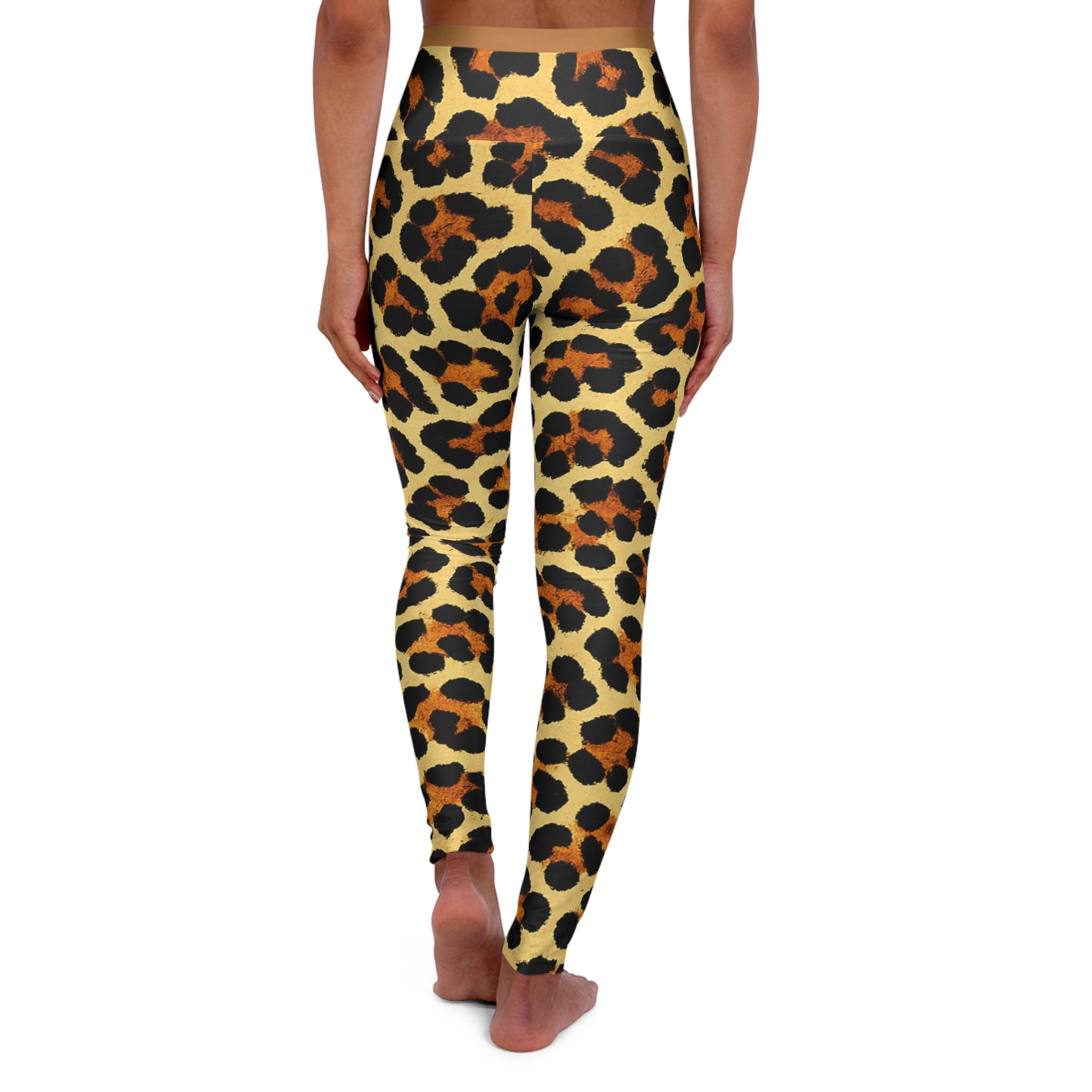 Leopard Patch High-Waist Yoga Leggings