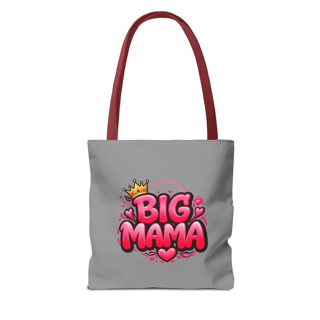 Big Mama Tote Bag — Cute Pink Crown Graphic Tote for Moms, Mother’s Day Gift