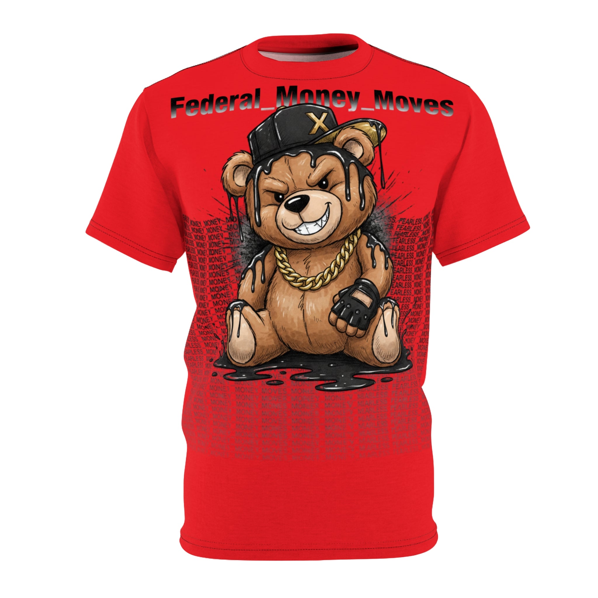 Bear Streetwear Tee — "Federal Money Moves" Graphic T‑Shirt