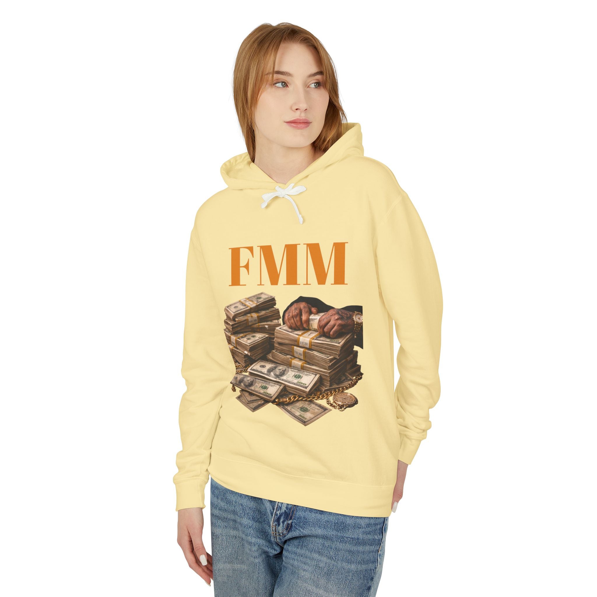 FMM Cash Pile Hoodie — Fearless Money Moves Graphic Hooded Sweatshirt