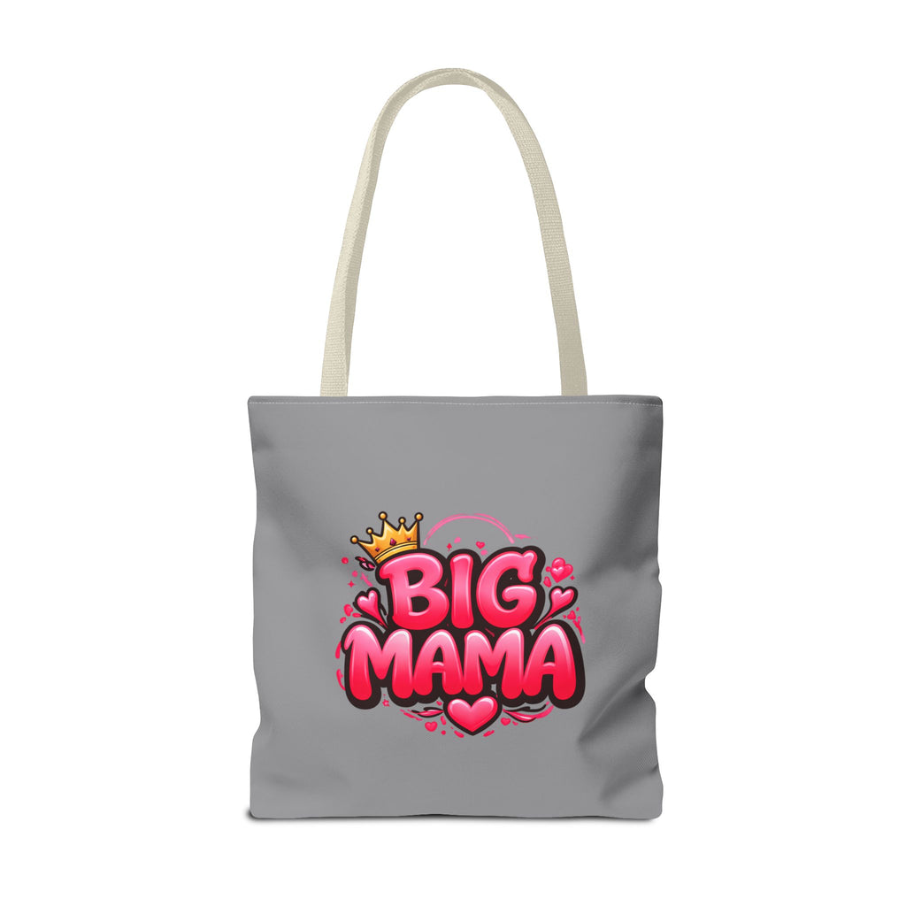 Big Mama Tote Bag — Cute Pink Crown Graphic Tote for Moms, Mother’s Day Gift