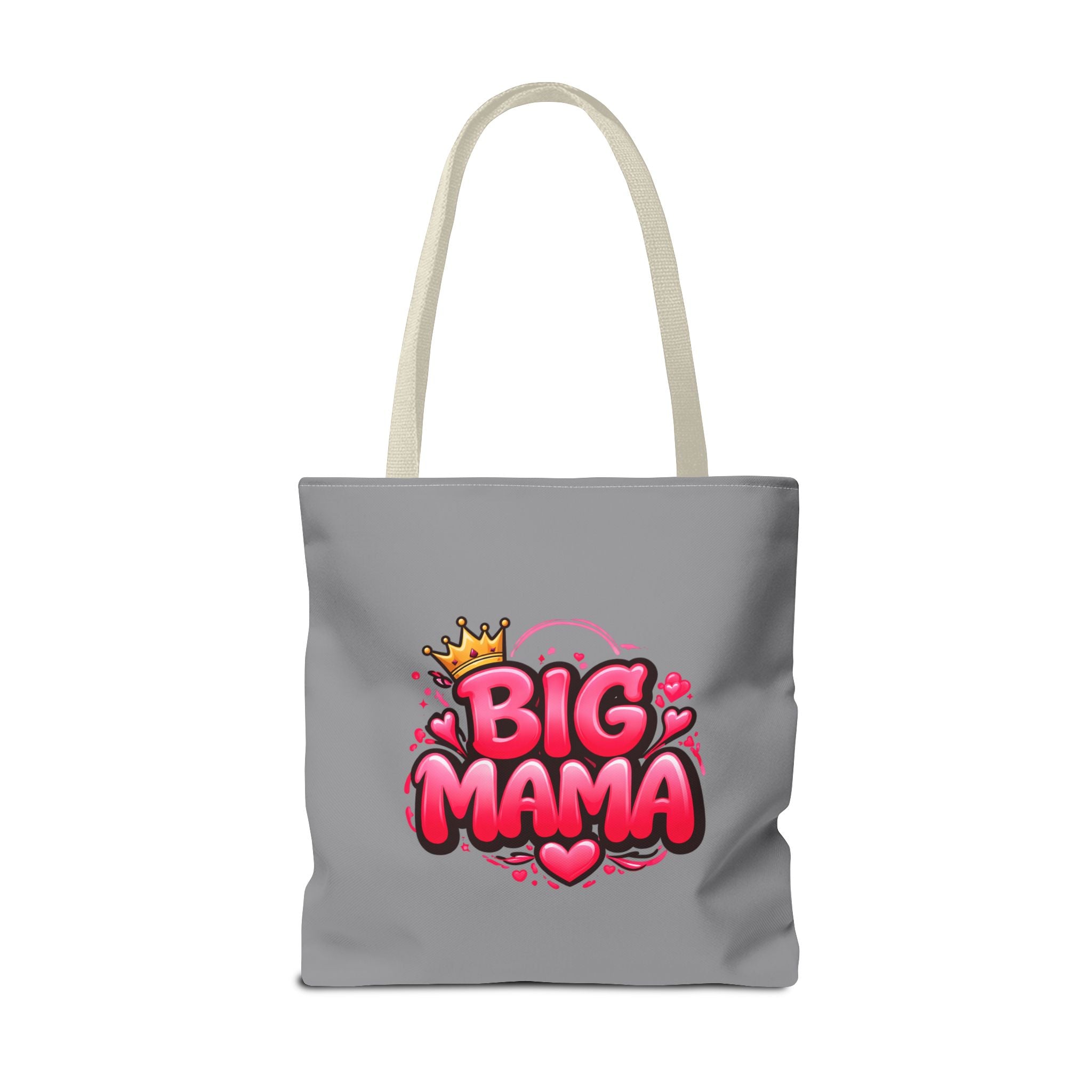 Big Mama Tote Bag — Cute Pink Crown Graphic Tote for Moms, Mother’s Day Gift