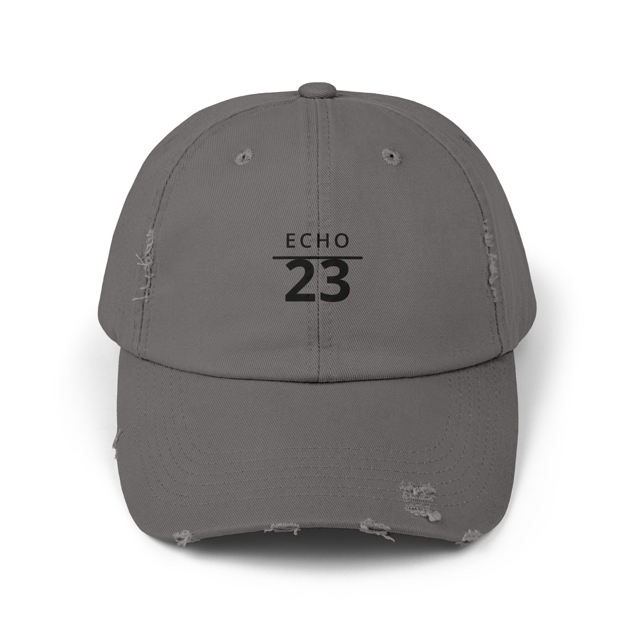 Distressed Echo 23 Baseball Cap — Vintage Washed Dad Hat