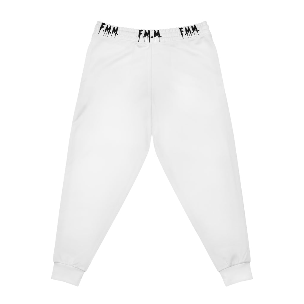 Echo 23 White Joggers with Purple Drink Graphic