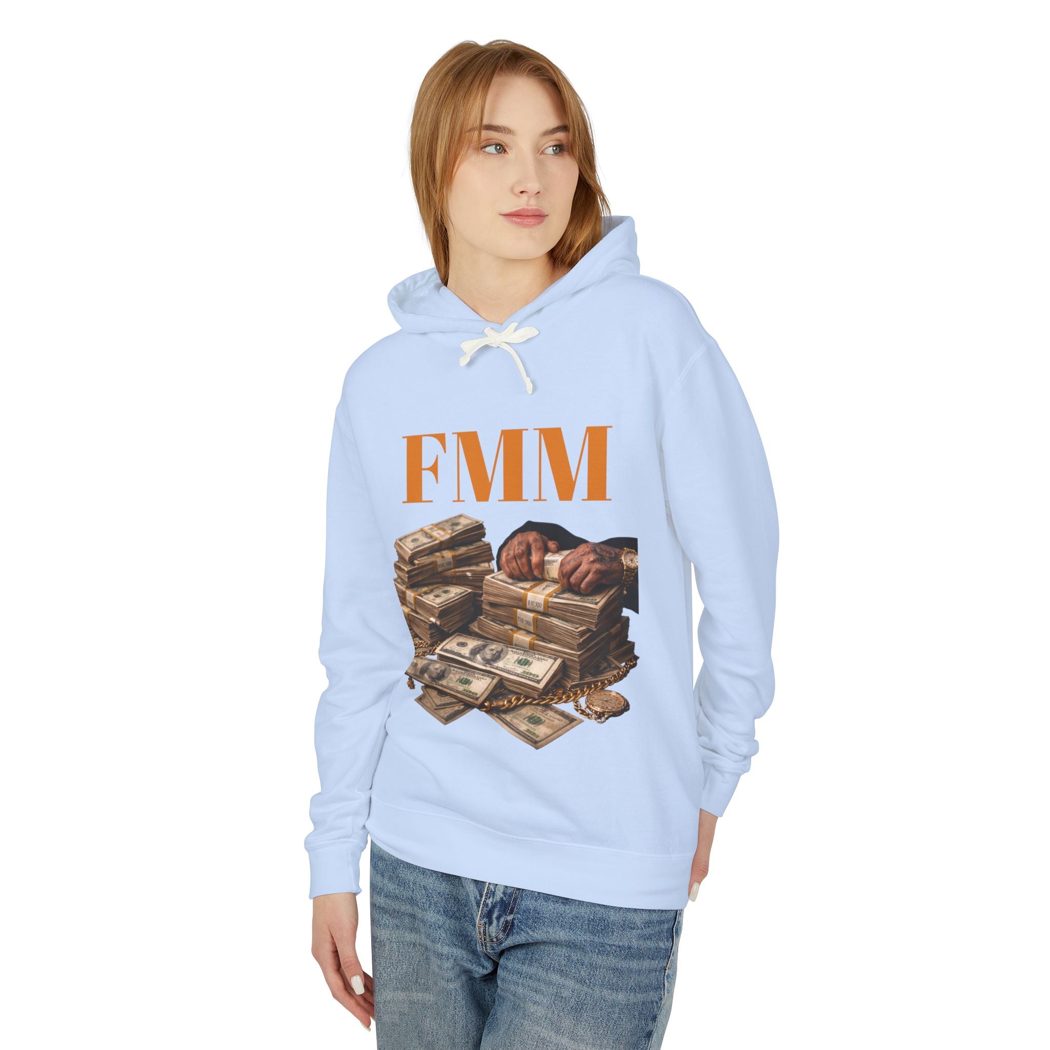 FMM Cash Pile Hoodie — Fearless Money Moves Graphic Hooded Sweatshirt
