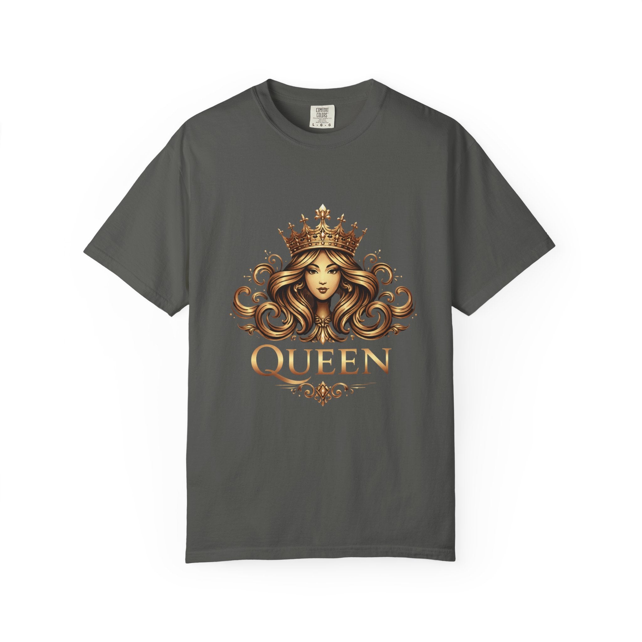Queen Crown Graphic T-Shirt — Regal Women’s King/Queen Tee