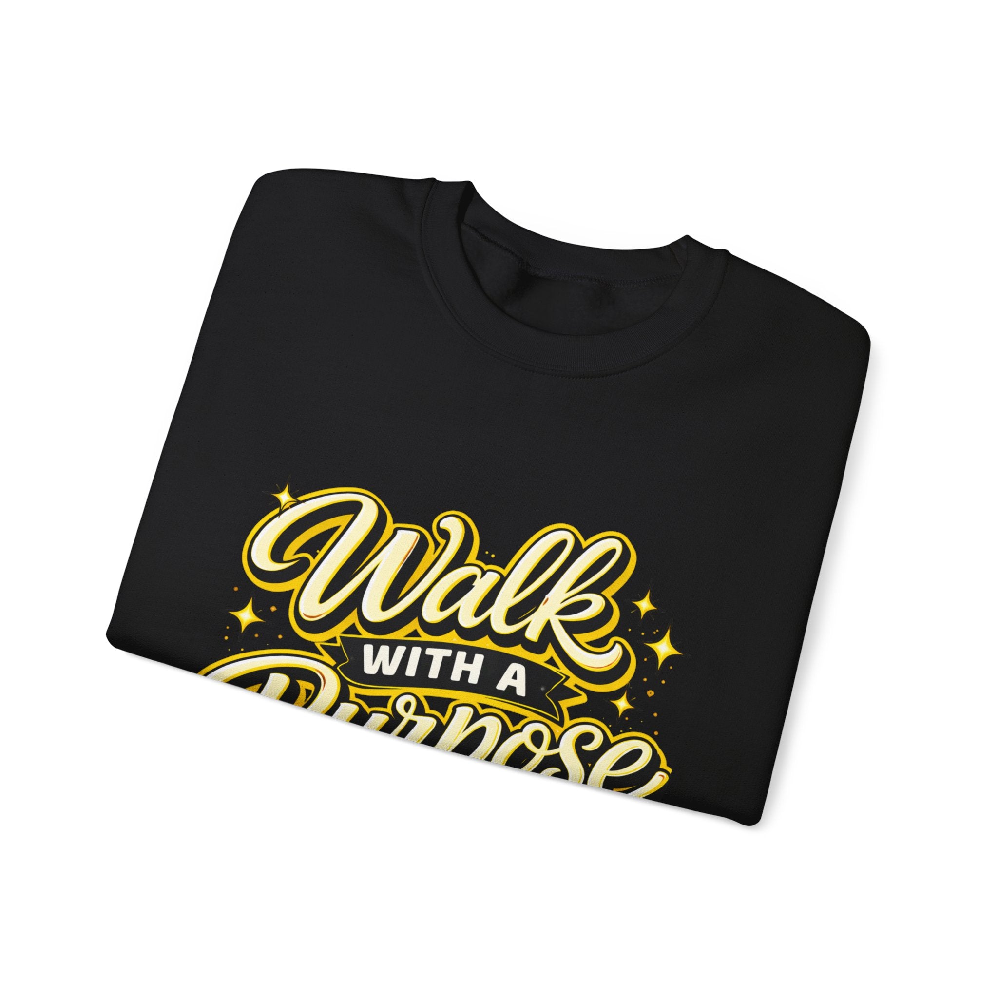 Walk With a Purpose Crewneck Sweatshirt — Inspirational Graphic Pullover